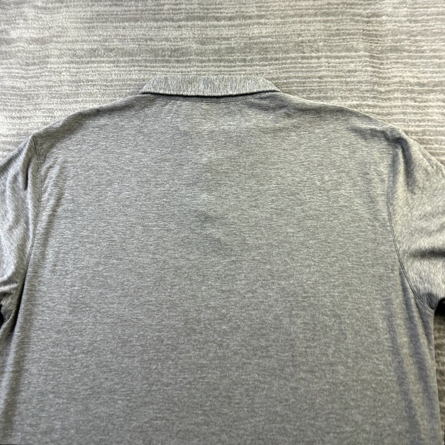 Vuori Vuori Polo Shirt Mens XL Gray Heather Strato Tech Polo Shirt Embroidered Logo Vuori Card? Size US XL / EU 56 / 4 - 5 Thumbnail