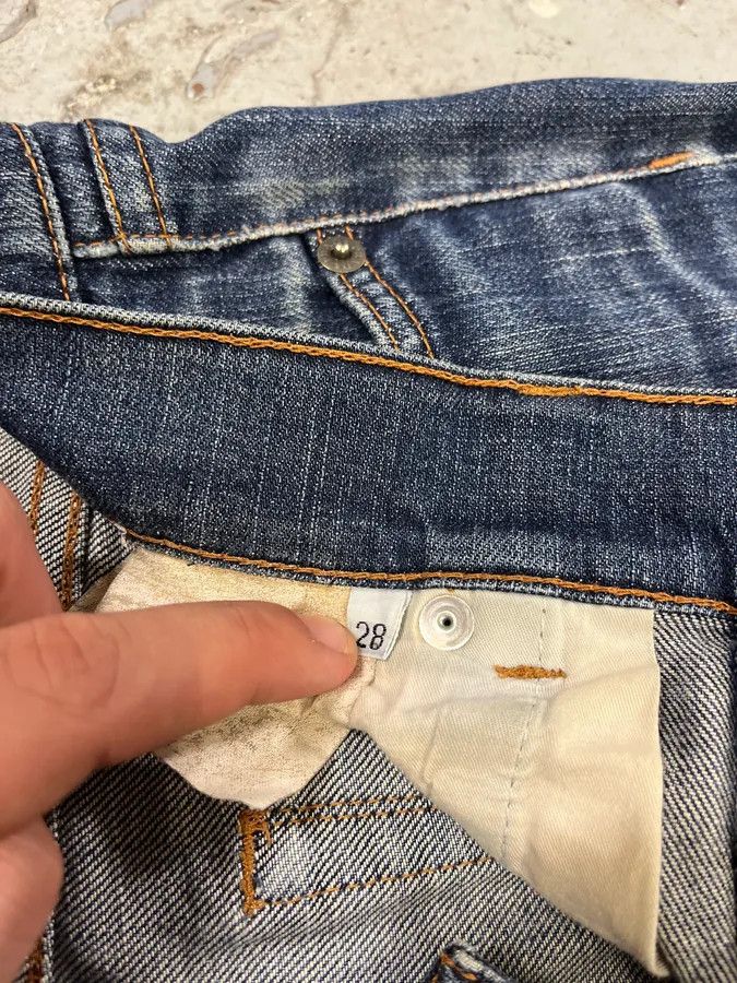 Designer × Prada × Vintage 2000s Prada Blue Faded Denim Jeans Size US 39 - 9 Thumbnail