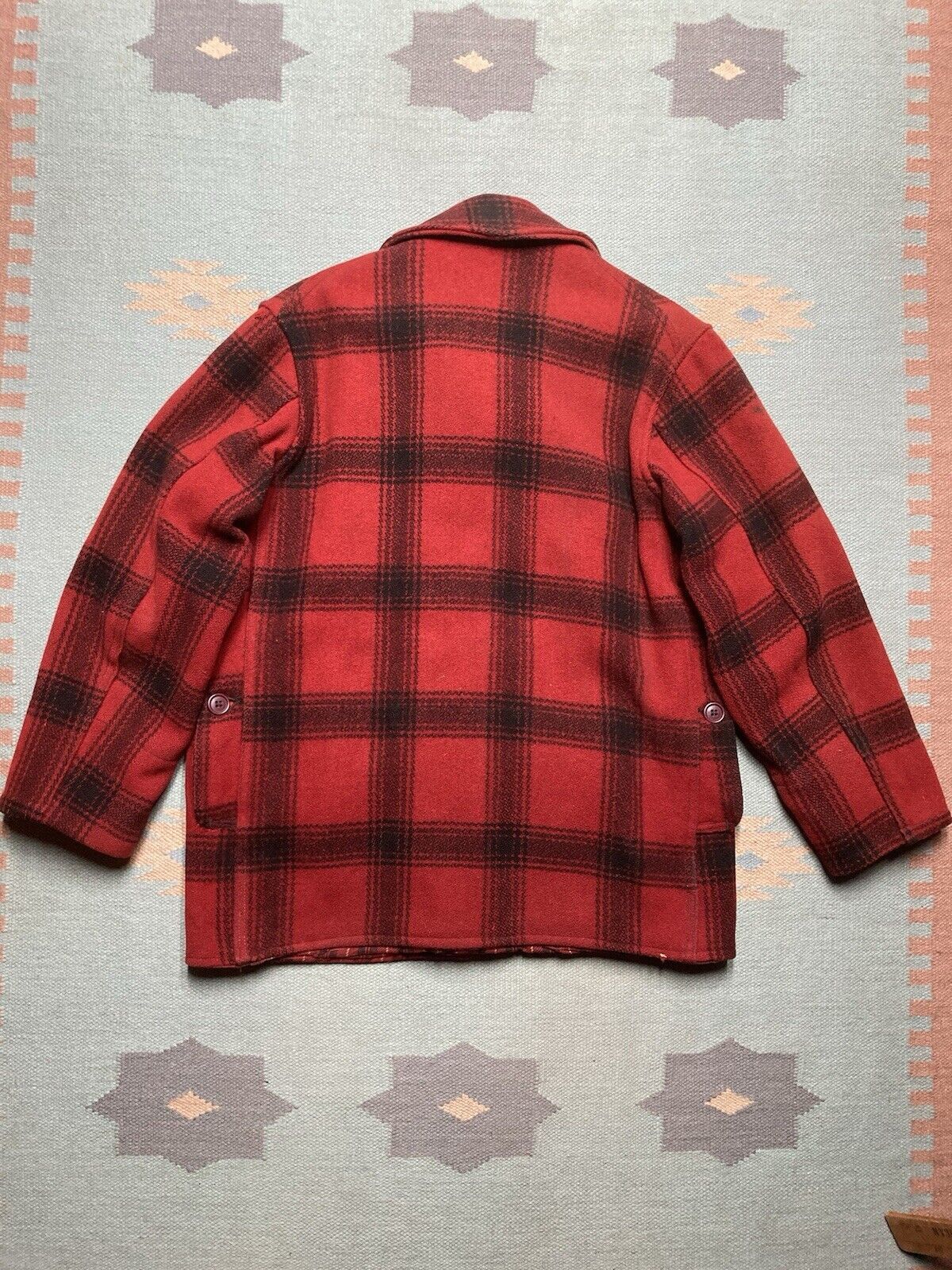 Vintage VTG 40s wool mackinaw jacket buffalo American field lined L Size US L / EU 52-54 / 3 - 8 Thumbnail