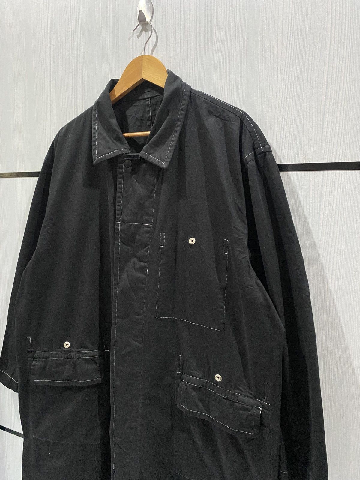 Comme des Garcons Vintage Comme des Garcons Oversized Coated Coat Long Jacket Size US M / EU 48-50 / 2 - 3 Thumbnail