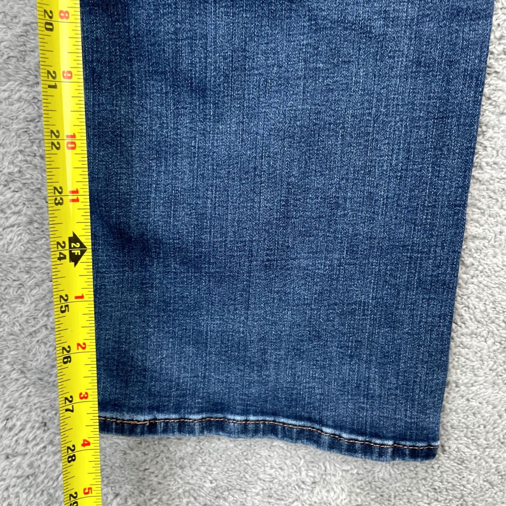 Levi's Levi's Womens 38x28 Blue Straight Denim Jeans Cotton Stretch Size 26" / US 2 / IT 38 - 7 Thumbnail
