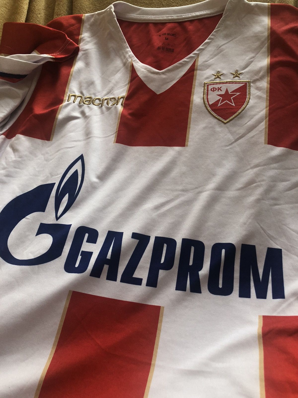 Vintage RARE CRVENA ZVEZDA BELGRADE VINTAGE SOCCER FOOTBALL JERSEY Size US M / EU 48-50 / 2 - 5 Thumbnail