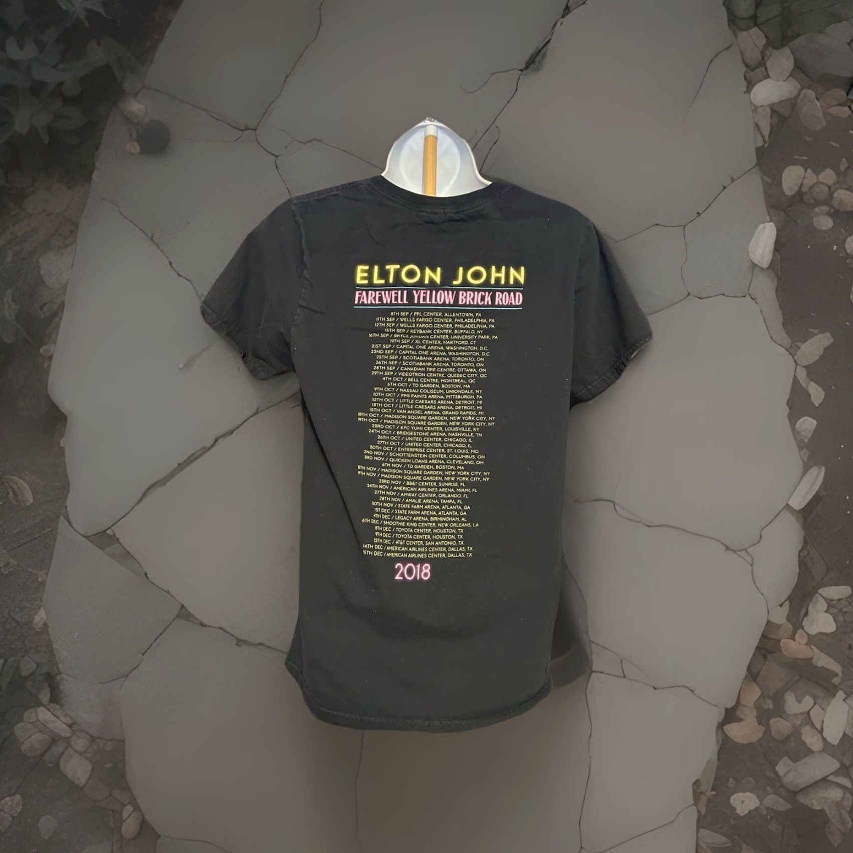 Doublet Elton John Farewell Yellow Brick Road 2018 Tour Shirt Adult Small Black Graphic Print Crew Neck Short Sleeve T-Shirt Mens Regular 2010-2019 Vintage No Size US S / EU 44-46 / 1 - 5 Thumbnail