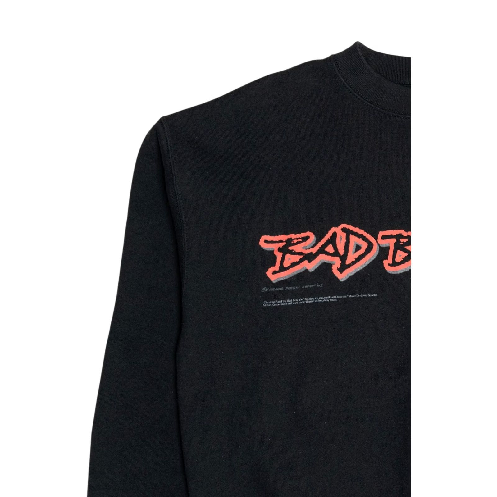 Fruit Of The Loom VINTAGE Chevrolet Promo Sweatshirt "Bad Bow Tie" Large Black 1990s Fruit of the Loom USA Cotton Polyester Size US L / EU 52-54 / 3 - 7 Thumbnail