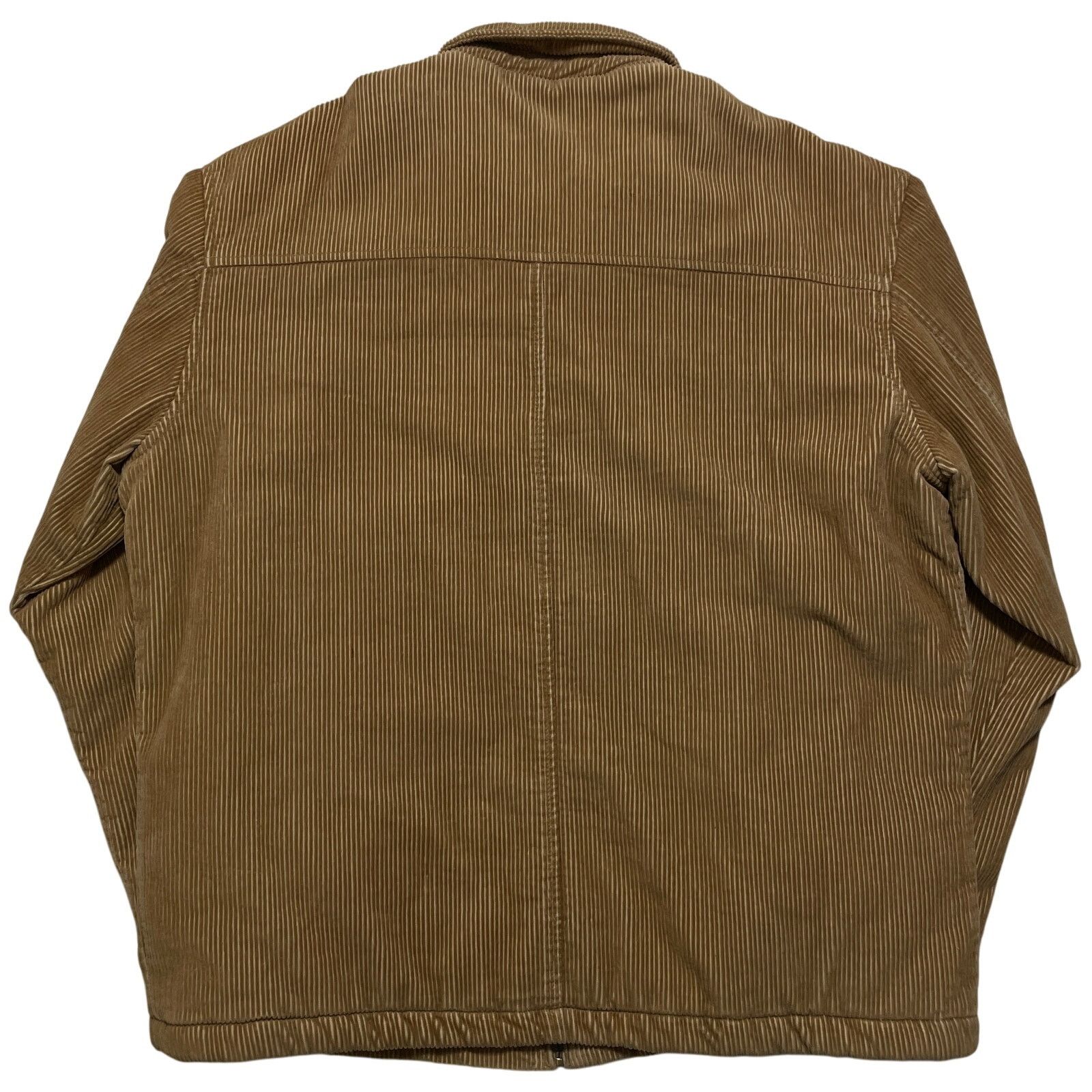 H&M Vintage 90s H&M Brown Corduroy Wide Wale Full Zip Jacket XL Size US XL / EU 56 / 4 - 6 Thumbnail