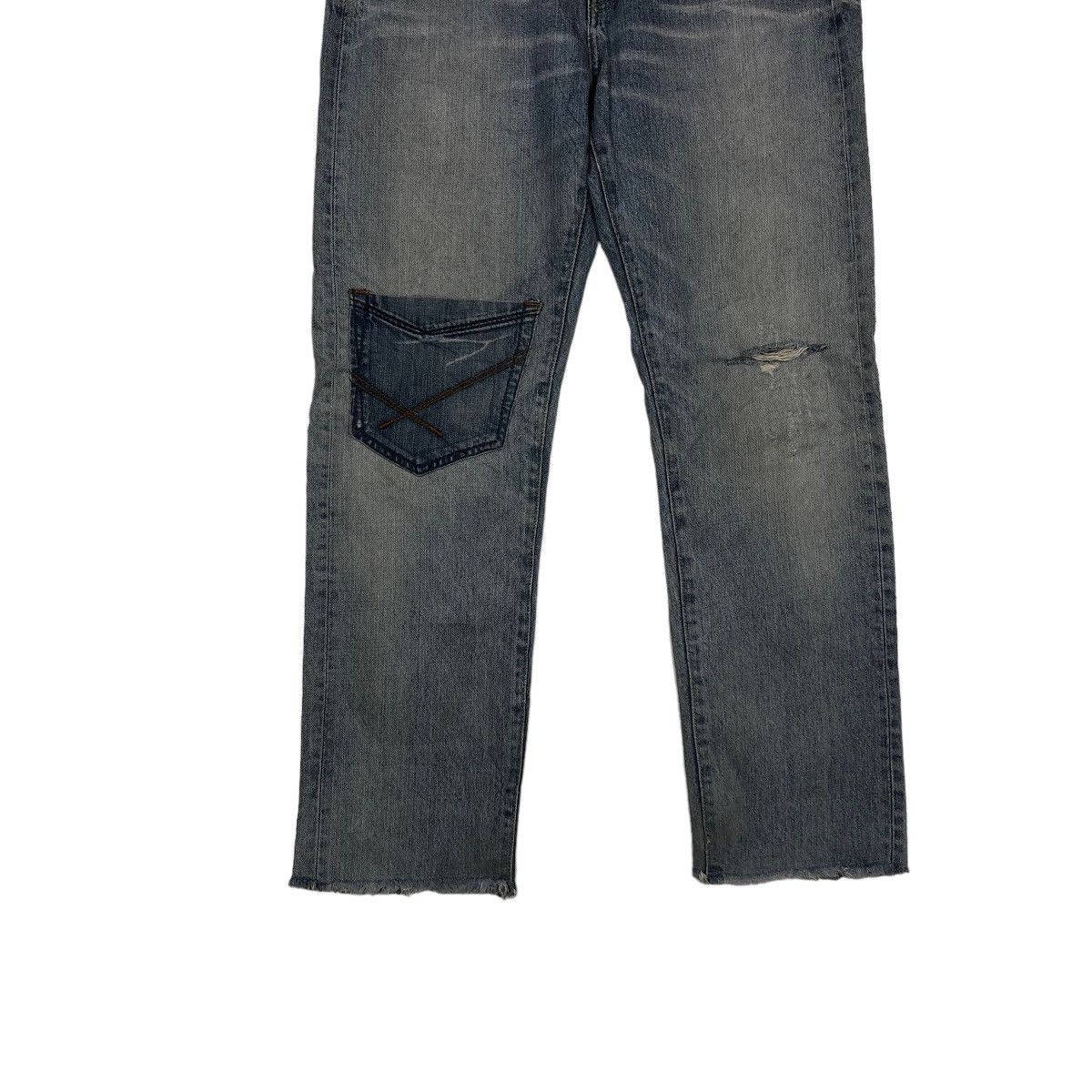 Japanese Brand 🔥VINTAGE RODEO CROWNS DISTRESSED JEANS PUNK DESIGN Size US 35 - 5 Thumbnail