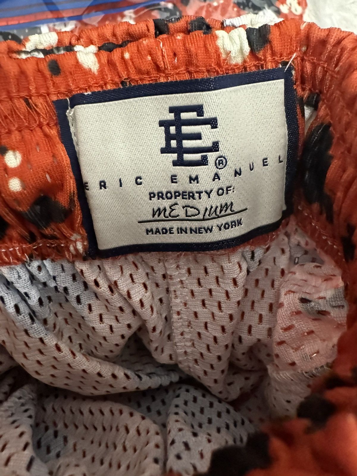 Eric Emanuel Eric Emanuel EE Basic Short Paint Splatter Orange Size US 32 / EU 48 - 3 Thumbnail