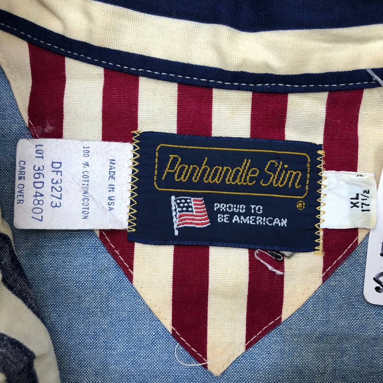 Panhandle Slim T438 VTG USA PANHANDLE SLIM DENIM SHIRTS Size US XL / EU 56 / 4 - 6 Thumbnail