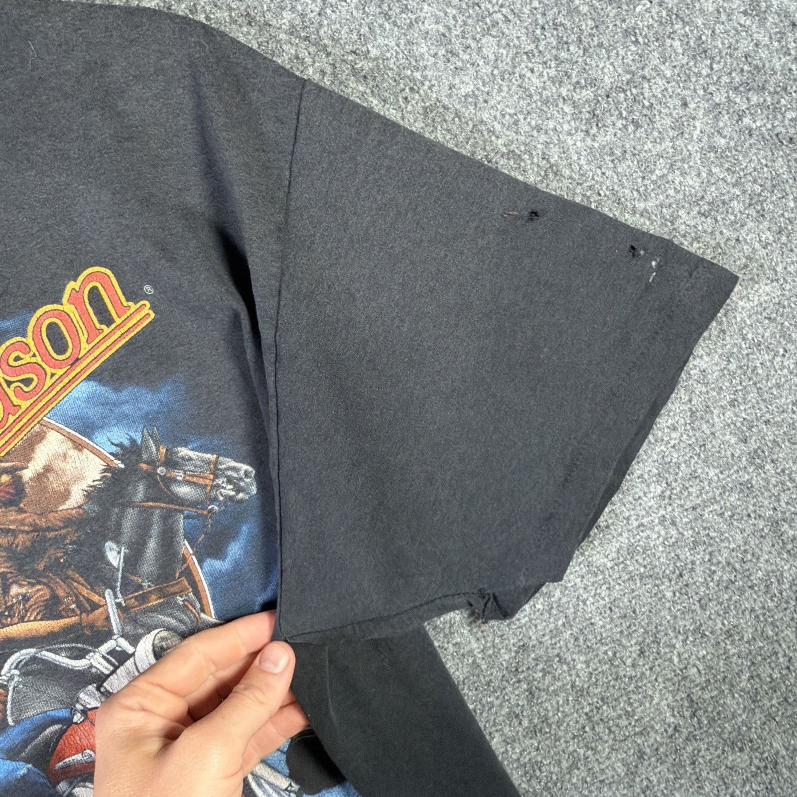 Harley Davidson Vintage Harley Davidson Shirt XL Black 90s 3D Emblem Ride Size US XL / EU 56 / 4 - 7 Thumbnail