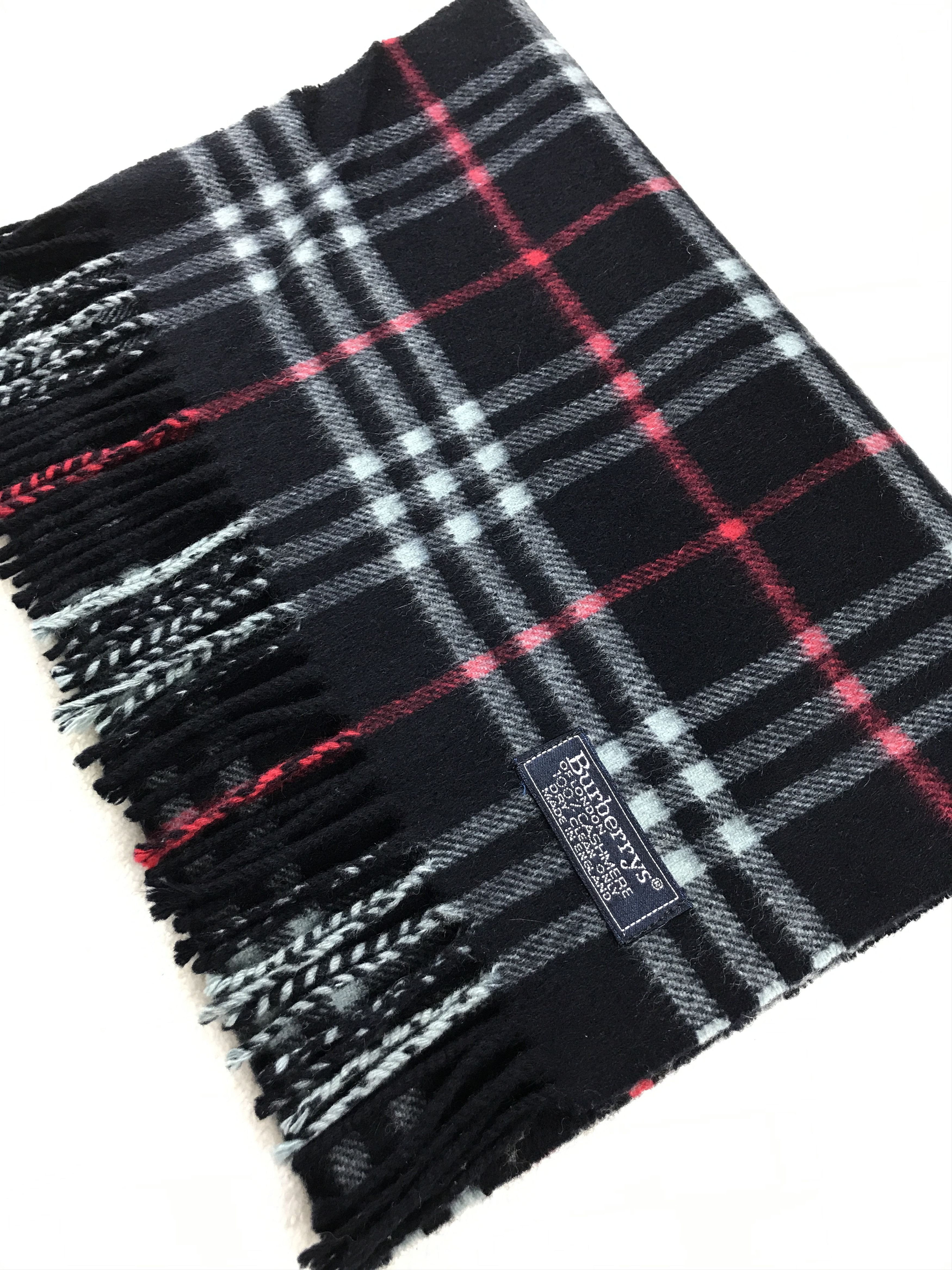 Burberry × Vintage Vintage Burberry Scarf Muffler Wool Cashmere Novacheck Size ONE SIZE - 4 Thumbnail