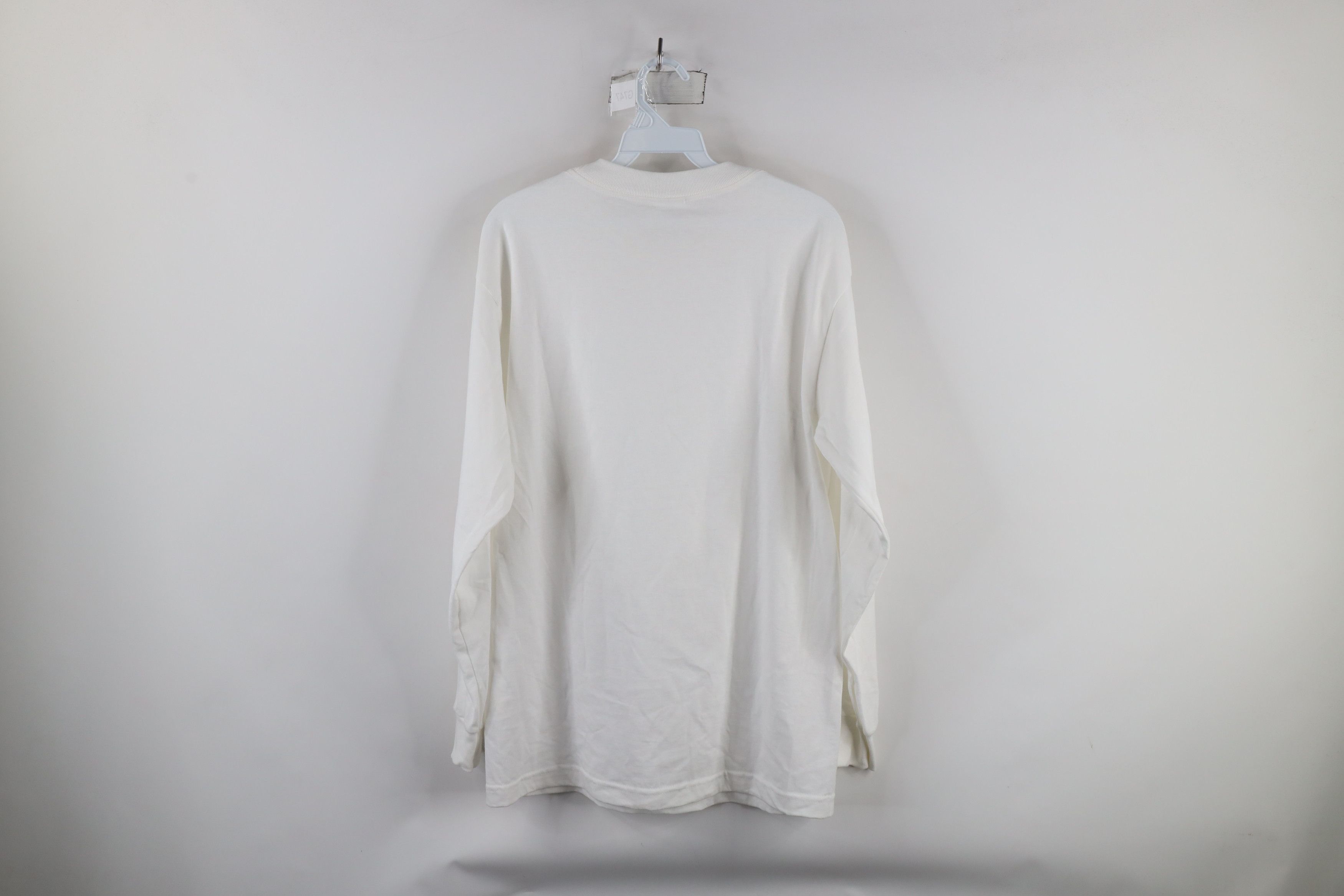 Vintage Vintage 90s Streetwear Cotton Long Sleeve T-Shirt White Size US M / EU 48-50 / 2 - 6 Thumbnail