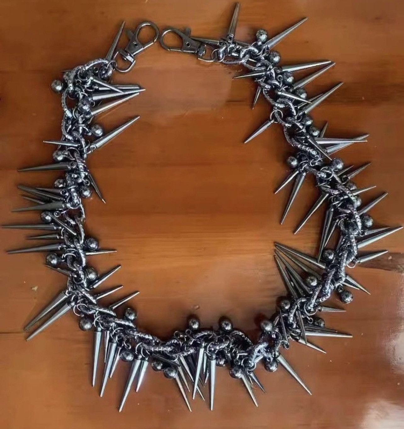Japanese Brand × Jewelry Retro streetwear punk rivet spike pants pocket chain Size ONE SIZE - 5 Thumbnail