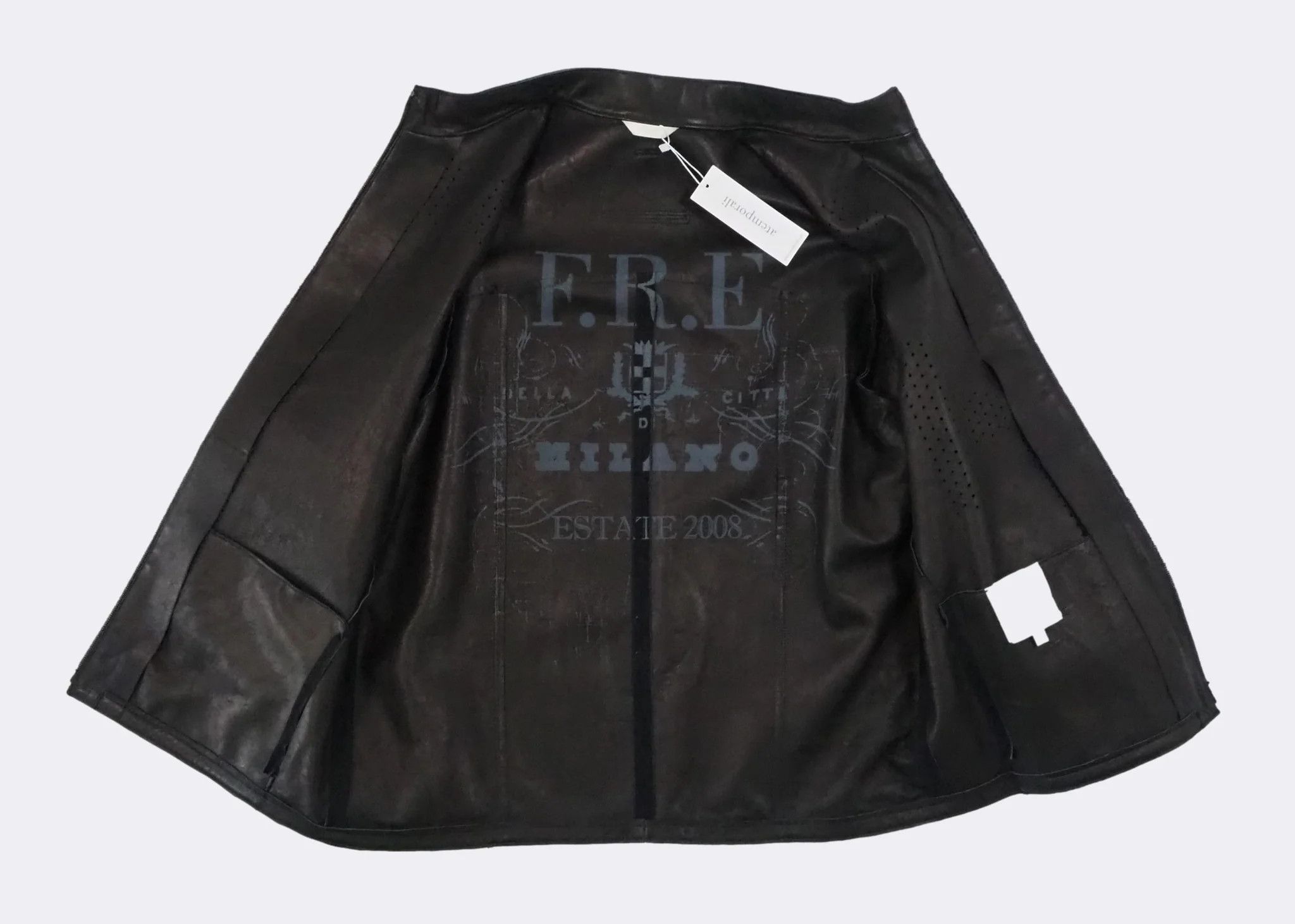 Gianfranco Ferre Men's Gianfranco Ferre Perforated Suede leather Jacket $1150 Size US XXL / EU 58 / 5 - 5 Thumbnail