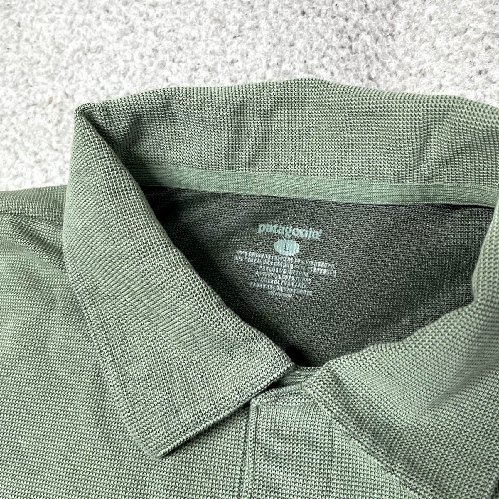 Patagonia Patagonia Polo Shirt Men L Green Snap Button Organic Cotton Short Sleeve Polo Shirt Size US L / EU 52-54 / 3 - 5 Thumbnail
