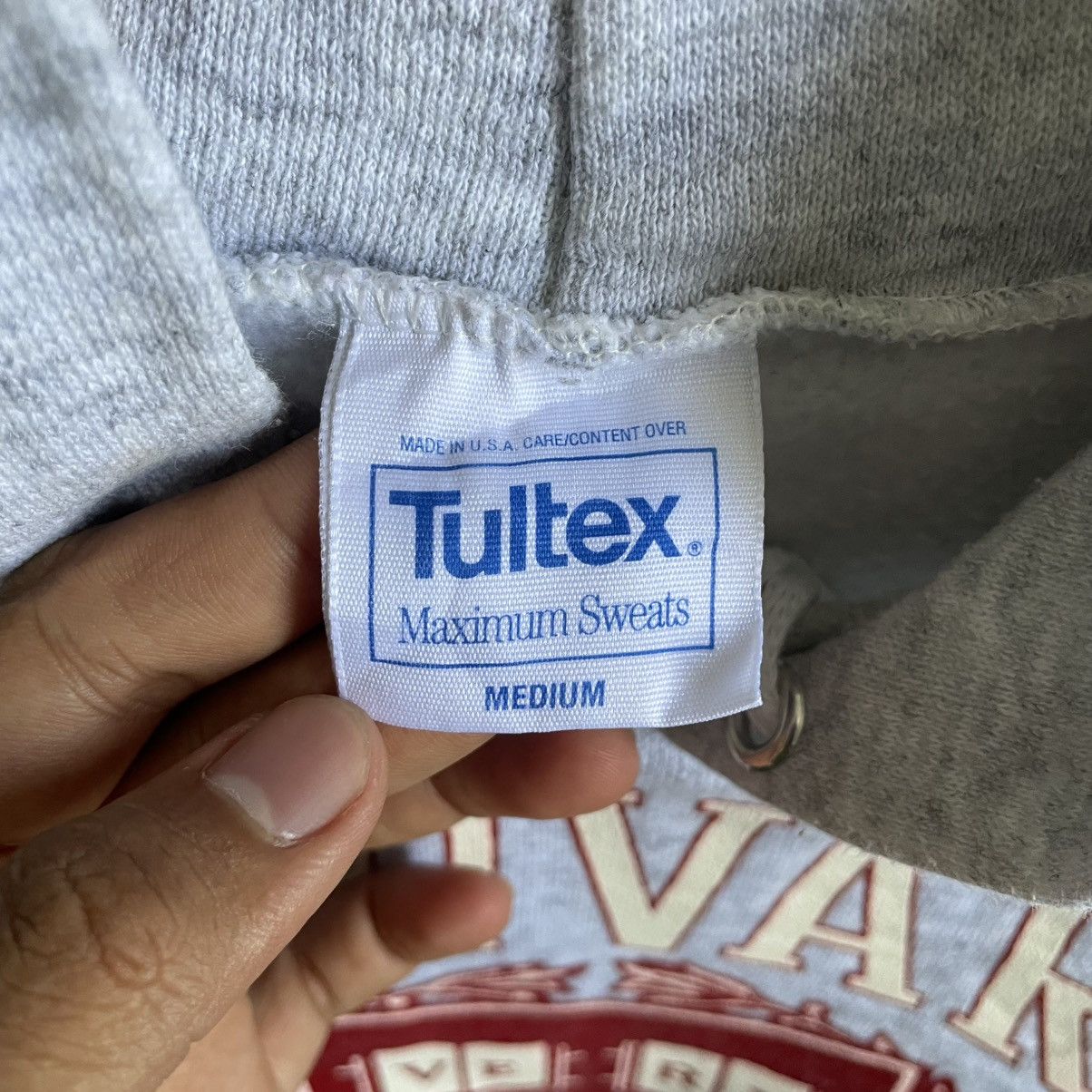 Tultex × Vintage Vintage 90’s Harvard University Hoodie Size US M / EU 48-50 / 2 - 4 Thumbnail