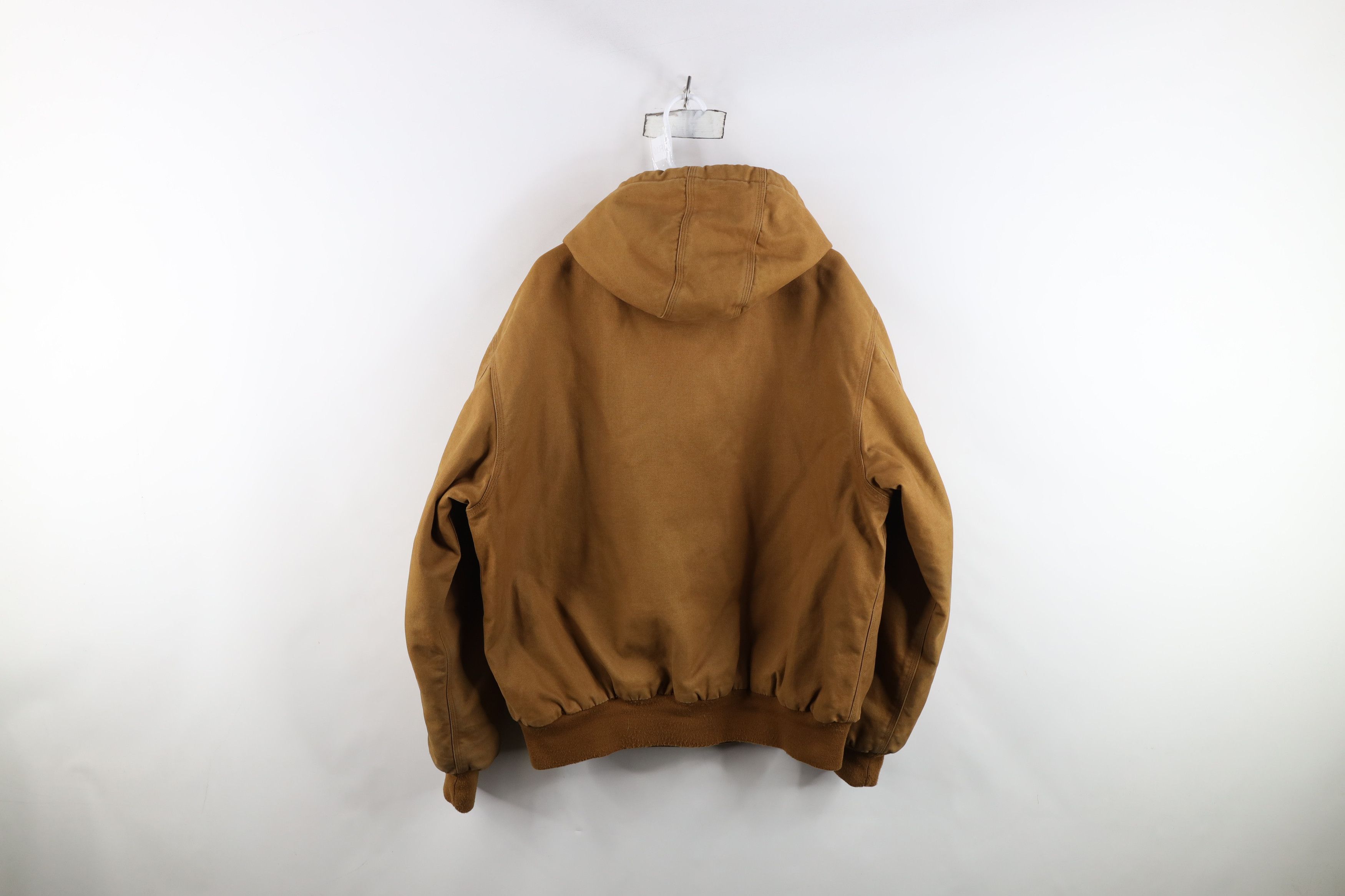 Vintage Vintage Corning Quilted Canvas Hooded Work Jacket Brown Size US XL / EU 56 / 4 - 14 Thumbnail