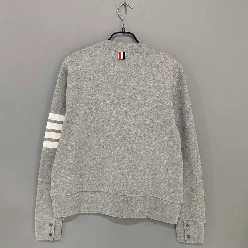 Thom Browne Thom Browne Classic Grey Cardigan Size US S / EU 44-46 / 1 - 3 Thumbnail