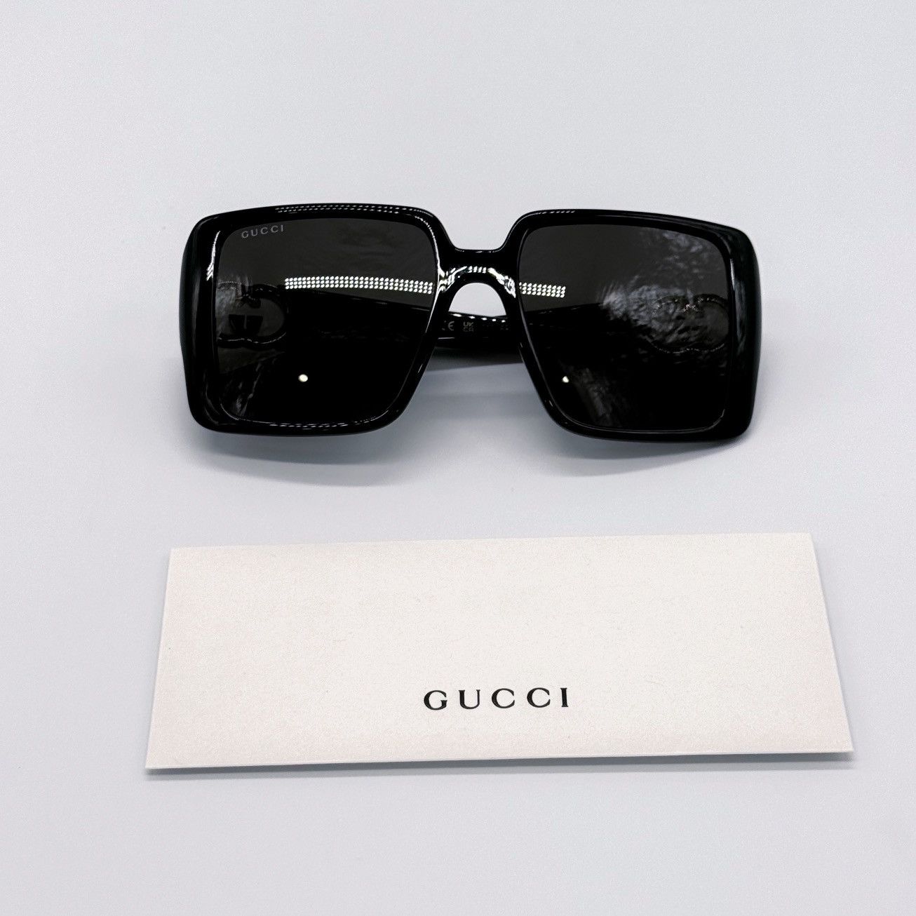 Gucci NEW GUCCI GG1692S 001 SQUARE BLACK GREY WOMEN SUNGLASSES Size ONE SIZE - 10 Thumbnail