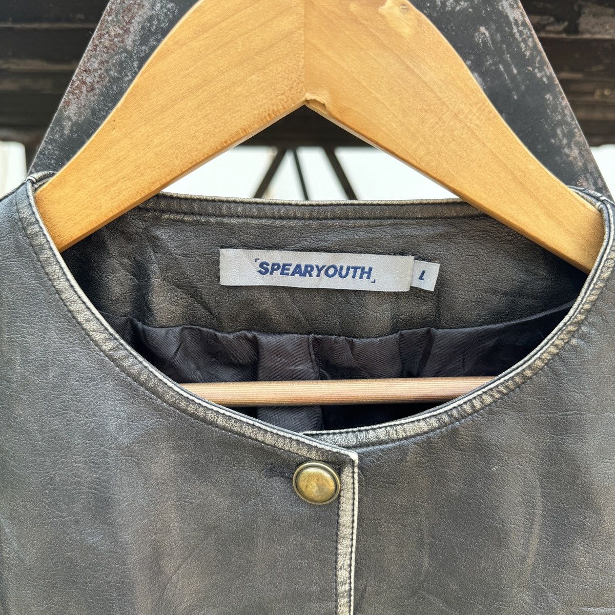 Japanese Brand SpearYouth Leather Jacket Size L / US 10 / IT 46 - 8 Thumbnail