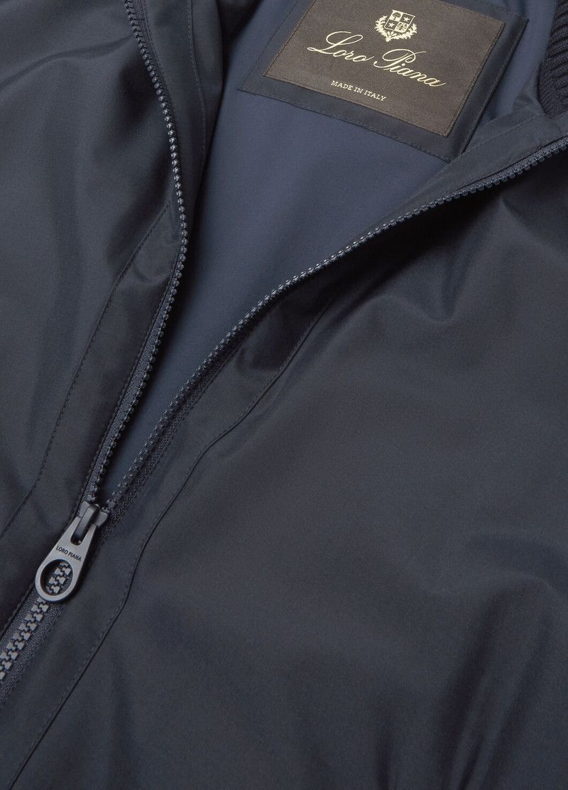 Loro Piana o1w1db10226 FAP1055 Denzel Bomber Jacket in Blue Size US L / EU 52-54 / 3 - 8 Thumbnail