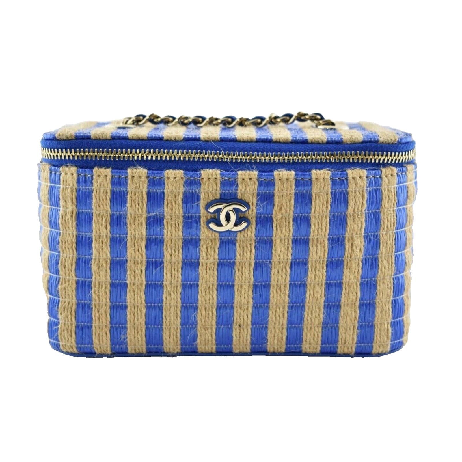Chanel Chanel Raffia Small Vanity With Chain Shoulder Crossbody Bag Size ONE SIZE - 1 Thumbnail