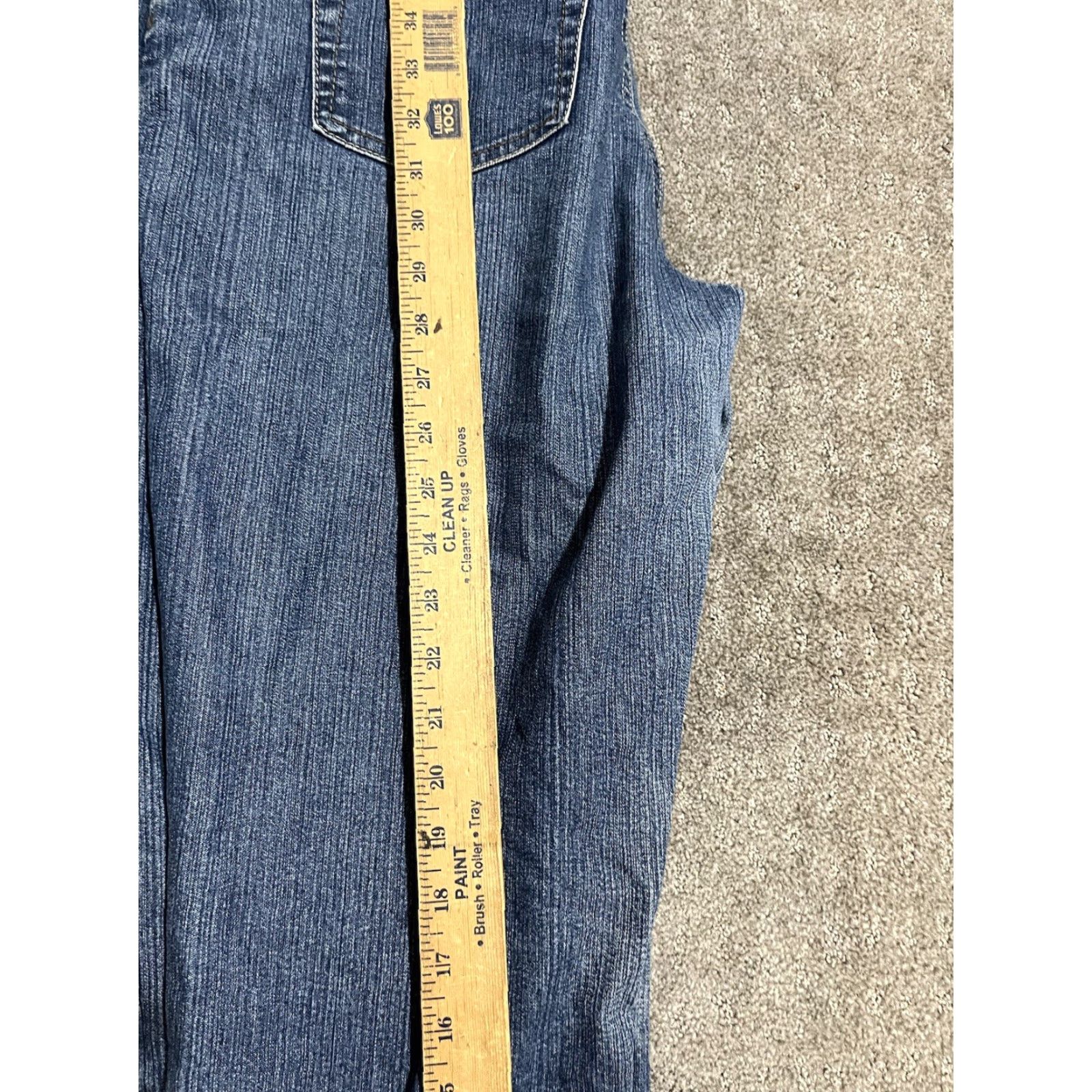 Gloria Vanderbilt Gloria Vanderbilt Jeans Womens 12 Blue Amanda Distresse Straight Denim Jean Ladies 12 Size 34" / US 12 / IT 48 - 6 Thumbnail