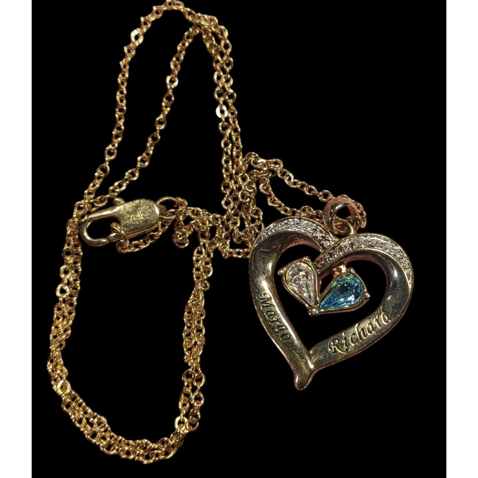 Other Danbury Mint Gold Plated Birthstone Heart Pendant Necklace Size ONE SIZE - 4 Thumbnail