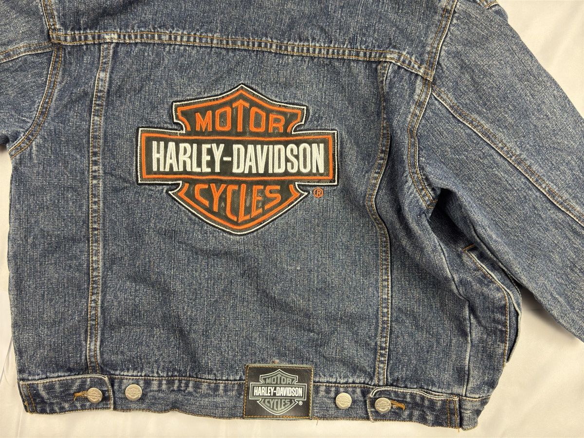 Harley Davidson × Vintage harley davidson denim jacket M 12/14 Size US S / EU 44-46 / 1 - 9 Thumbnail