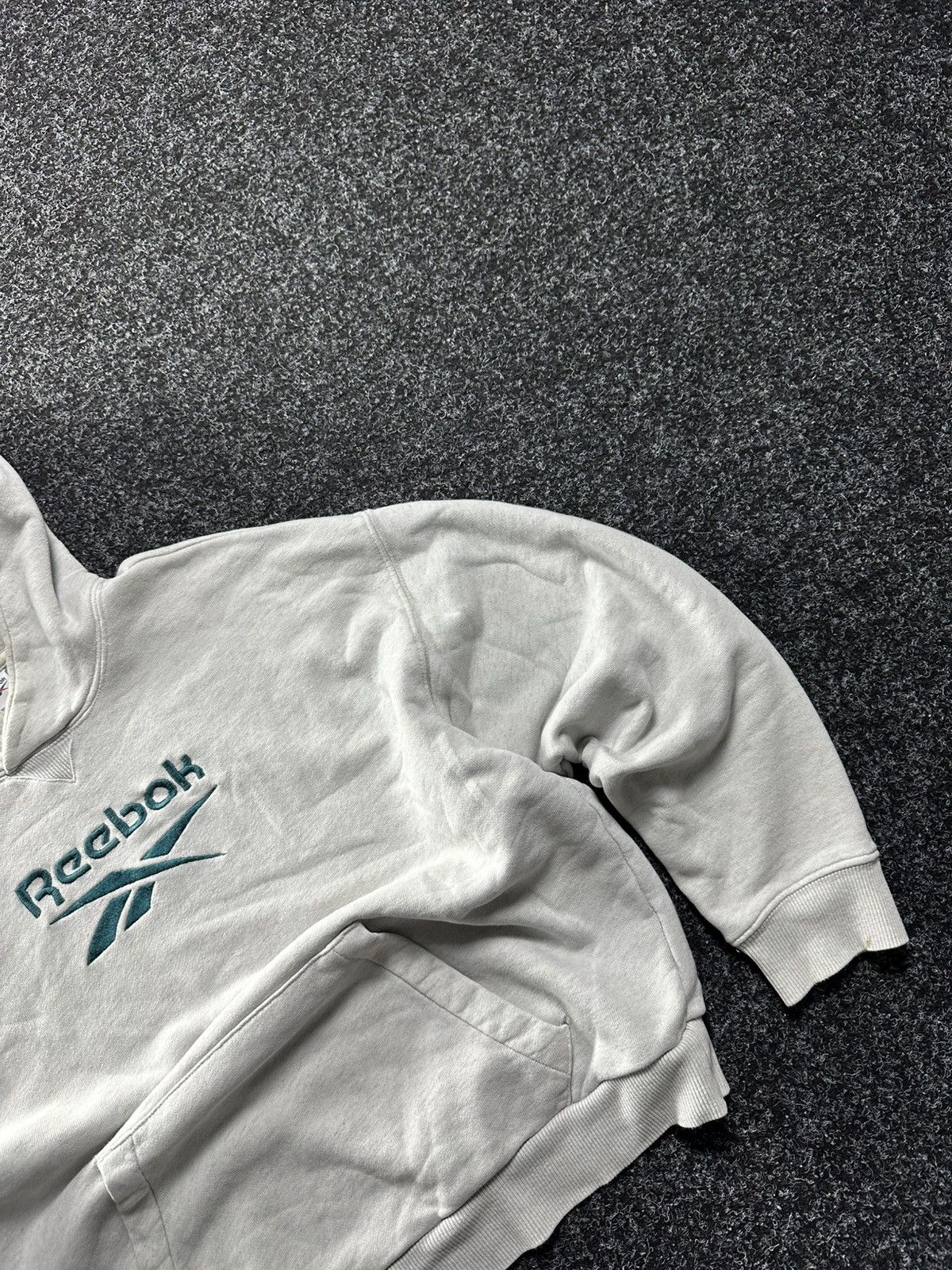 Reebok × Vintage 🚨 VINTAGE BOXY REBOOK HOODIE RARE Y2k BIG LOGO Size US S / EU 44-46 / 1 - 3 Thumbnail
