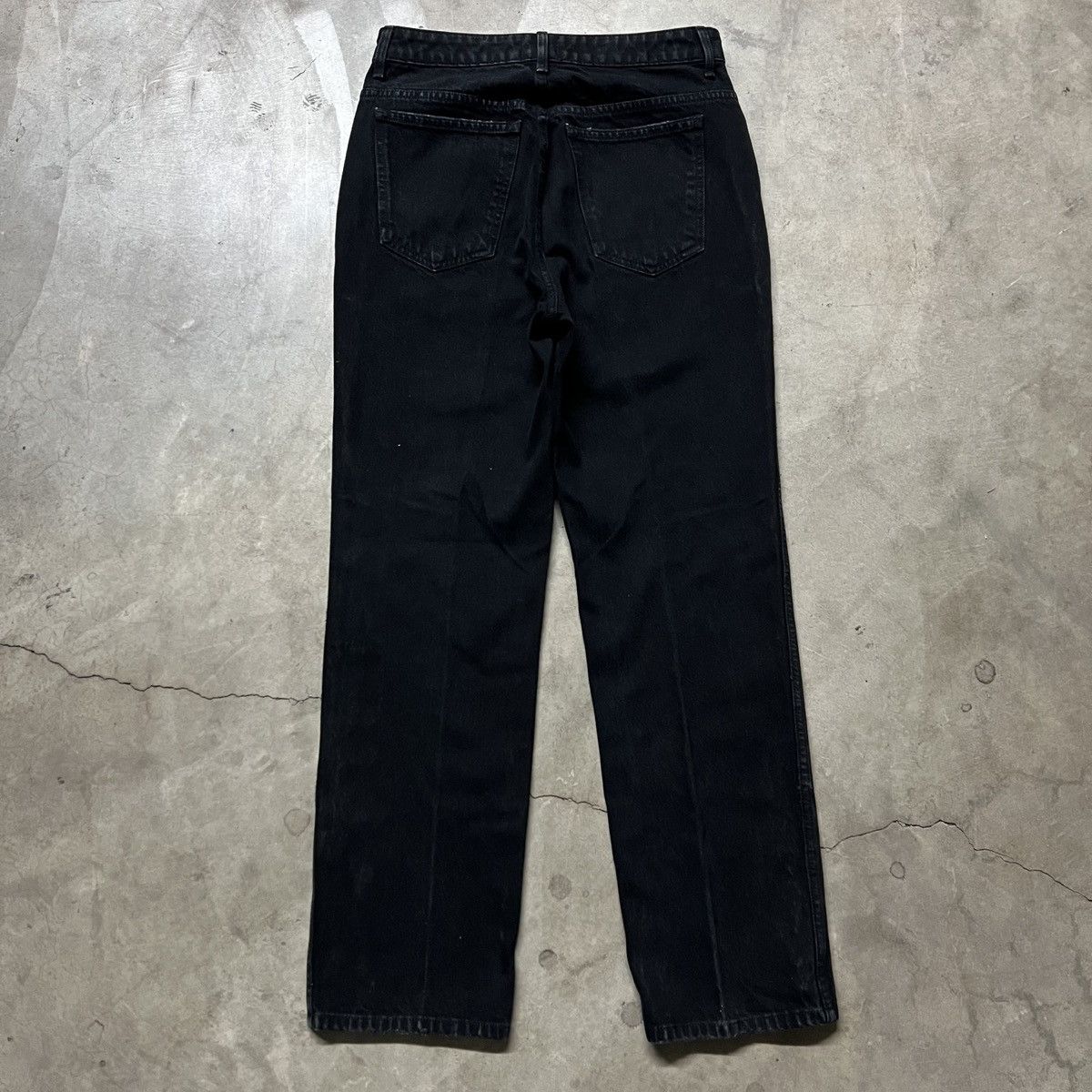Designer × KHAITE Khaite “Abigail” 🇺🇸 Women’s Designer Black Denim Jeans Size 29" - 5 Thumbnail