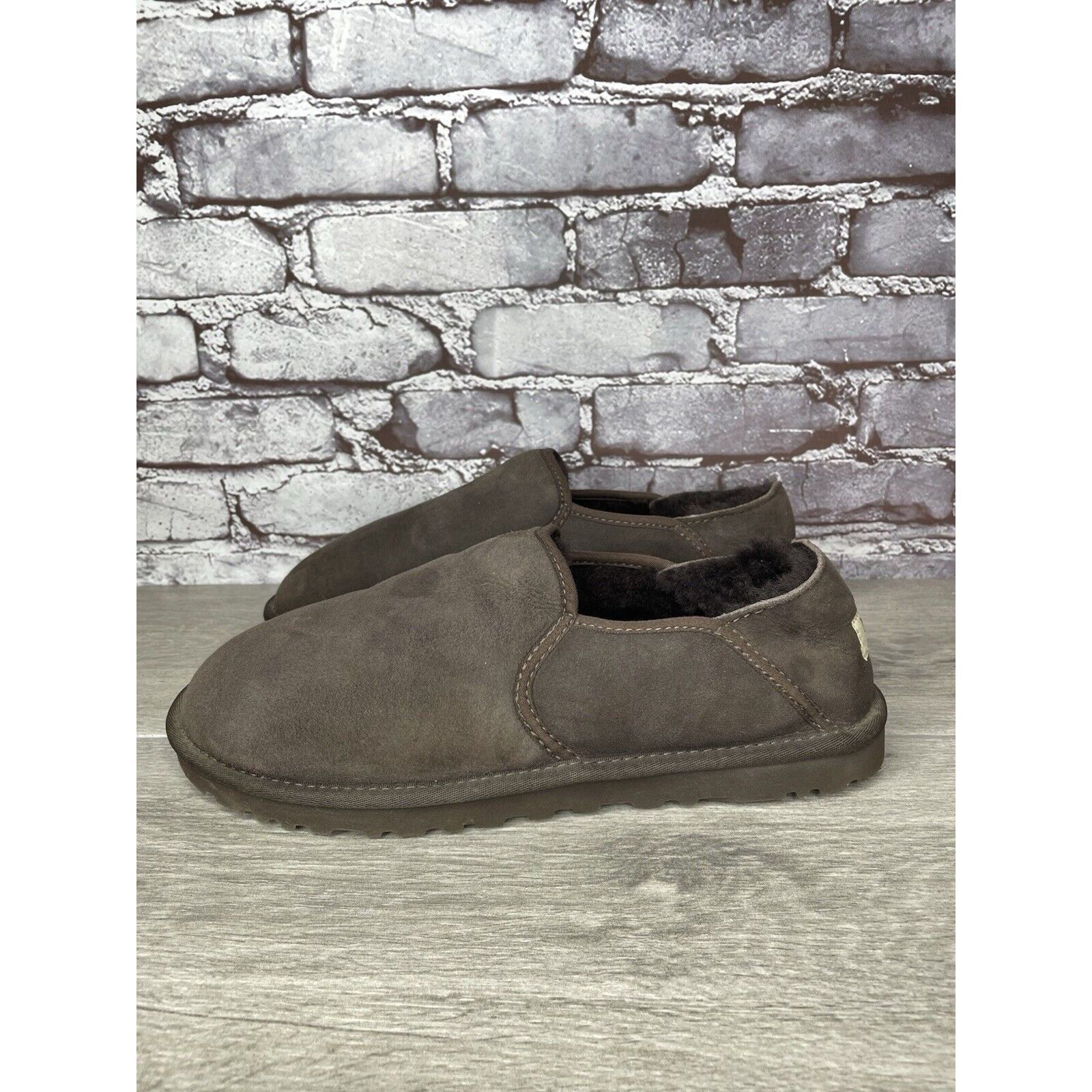 Ugg UGG Kenton Brown Suede Fur Collapsible Slippers Shoes Men Sz Size US 11 / EU 44 - 1 Thumbnail