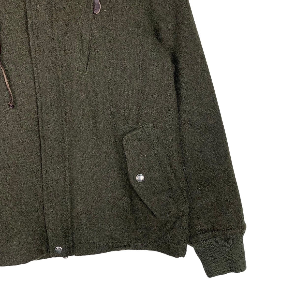 Beams Plus BEAMS Wool Olive Green Hoodie Jacket #0062-C4 Size US L / EU 52-54 / 3 - 5 Thumbnail