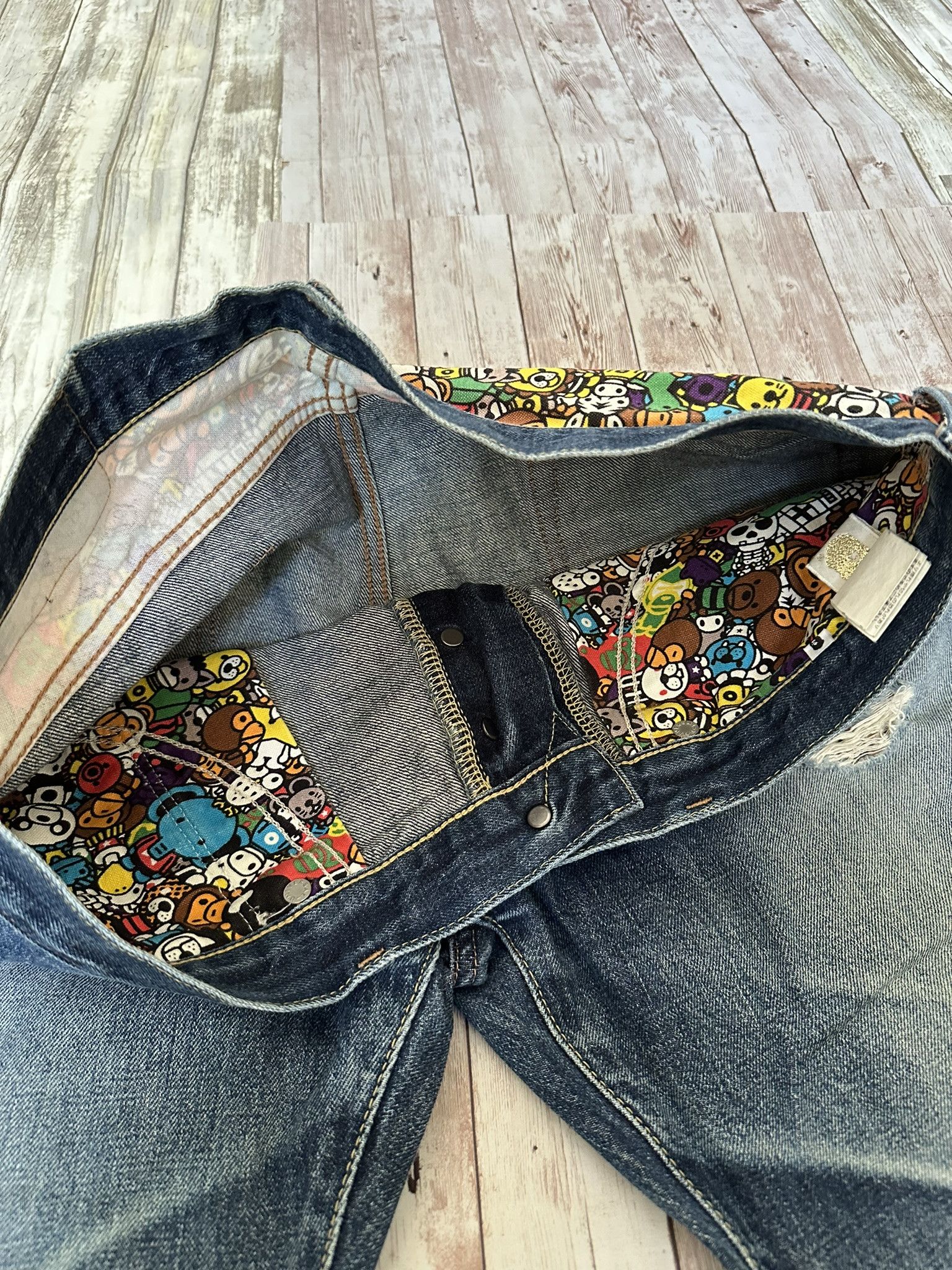 Bape Baby Milo Safari Denim Size US 32 / EU 48 - 8 Thumbnail