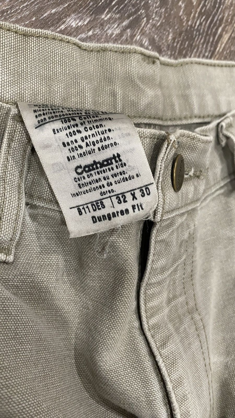 Carhartt × Vintage Cream Carhartt Vintage Carpenter Pants Size US 32 / EU 48 - 3 Thumbnail