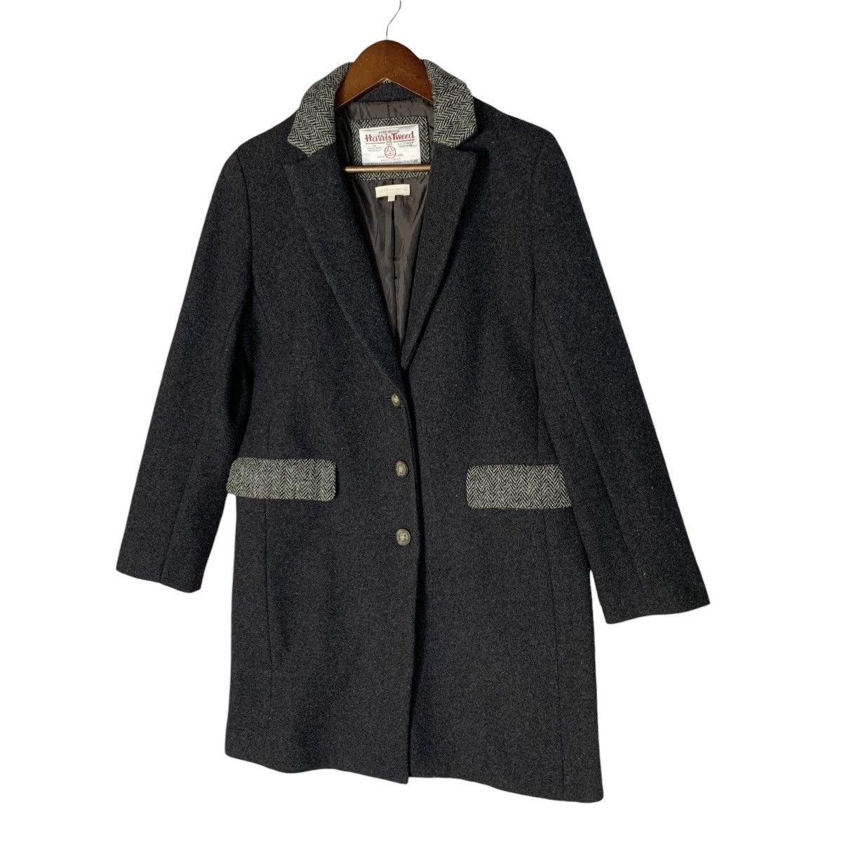 Harris Tweed × Vintage Vintage Harris Tweed x Earthy Wool Long Coat Size S Size S / US 4 / IT 40 - 4 Thumbnail