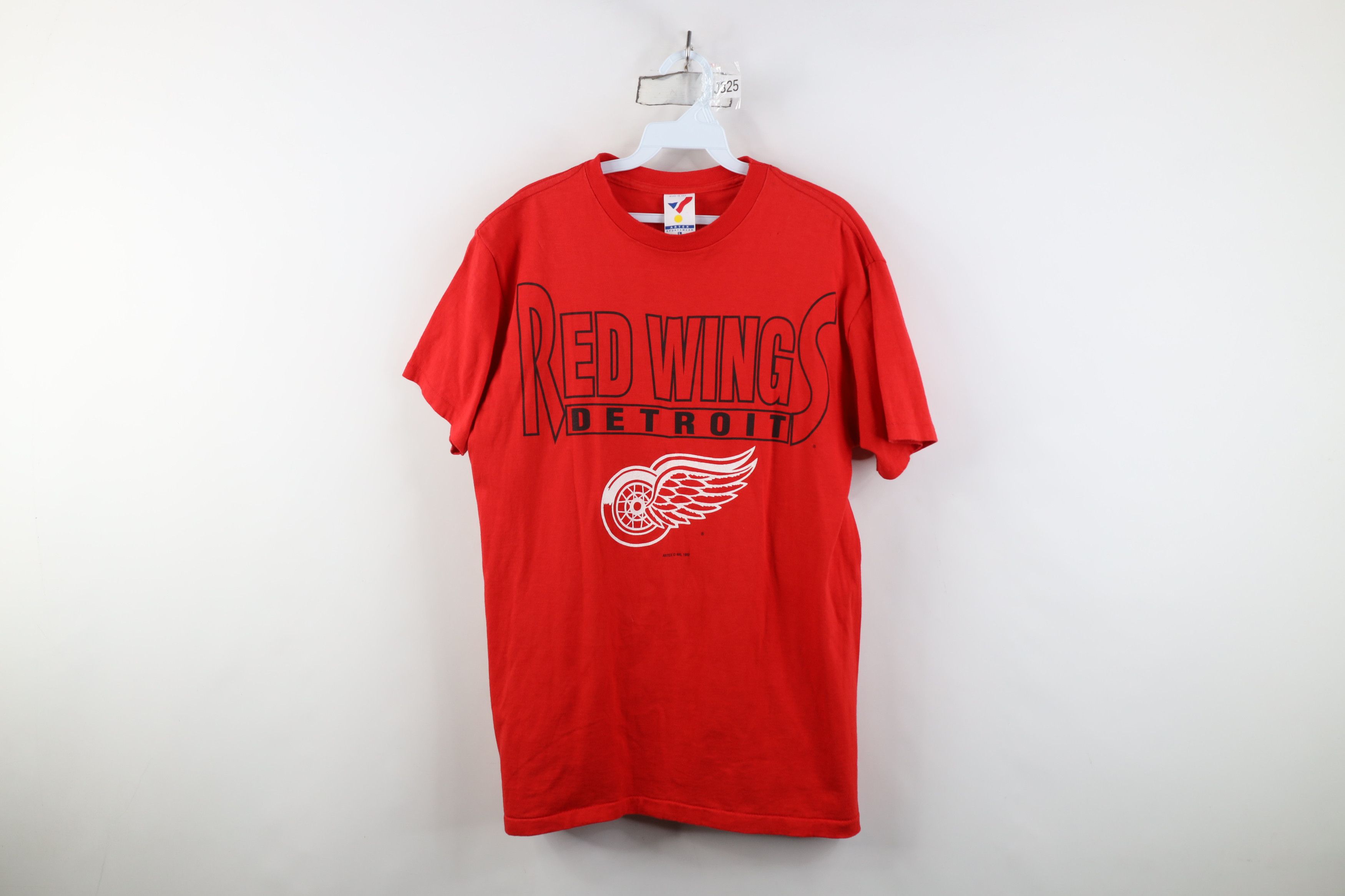 Vintage Vintage 90s Red Wings Hockey Short Sleeve T-Shirt USA Size US L / EU 52-54 / 3 - 1 Thumbnail