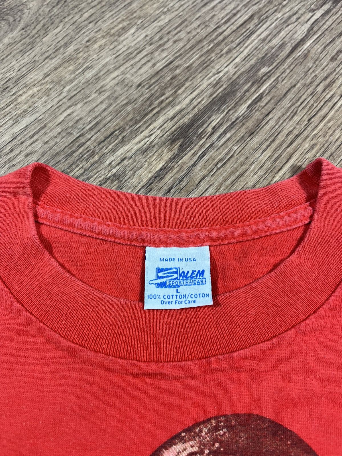 Salem Sportswear Vintage Michael Jordan Player 1991s Very Rare T Shirt Size US L / EU 52-54 / 3 - 6 Thumbnail