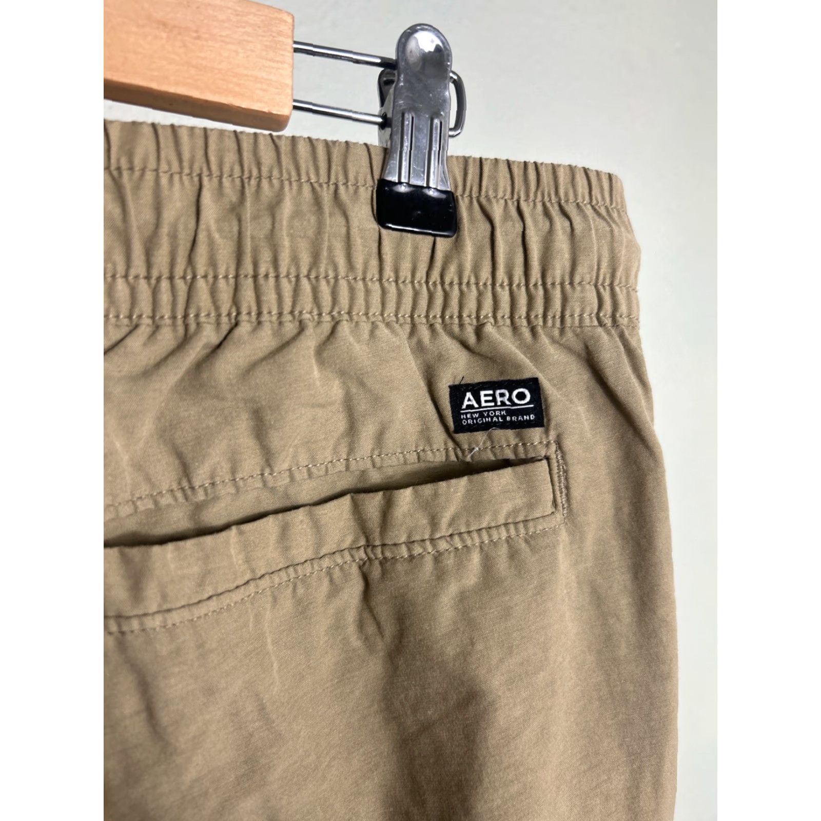 Vintage Aéropostale Mens Medium Active Utility Cargo Pants Pull On Beige 32x31 Size US 31 - 7 Thumbnail