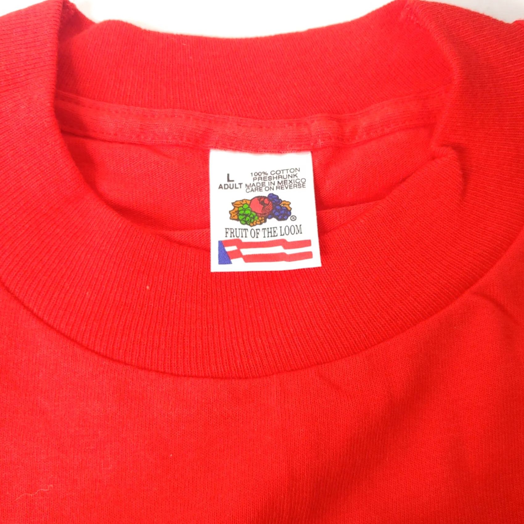Fruit Of The Loom VINTAGE National Physical Fitness Award Shirt Large Red USA 1990s Single Stitch T-Shirt Mens Cotton Size US L / EU 52-54 / 3 - 4 Thumbnail