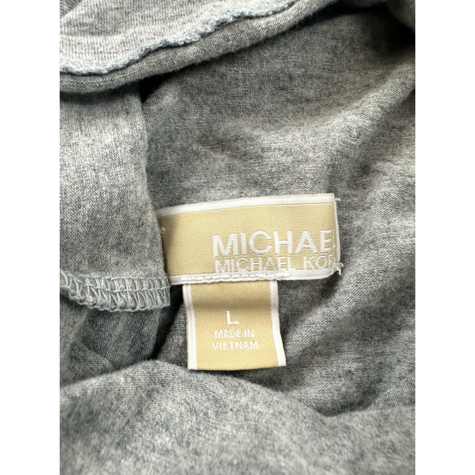 Michael Kors Michael Kors Shirt Womens Large Gray Cowl Neck Long Sleeve L Womens Size L / US 10 / IT 46 - 3 Thumbnail