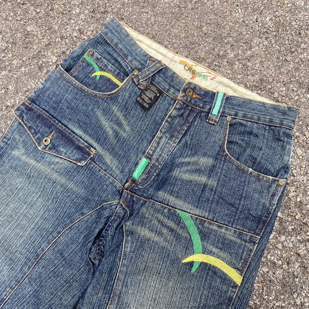 LRG Baggy Jeans LRG Wide Leg Embroidered Skater Jnco Size US 32 / EU 48 - 4 Thumbnail