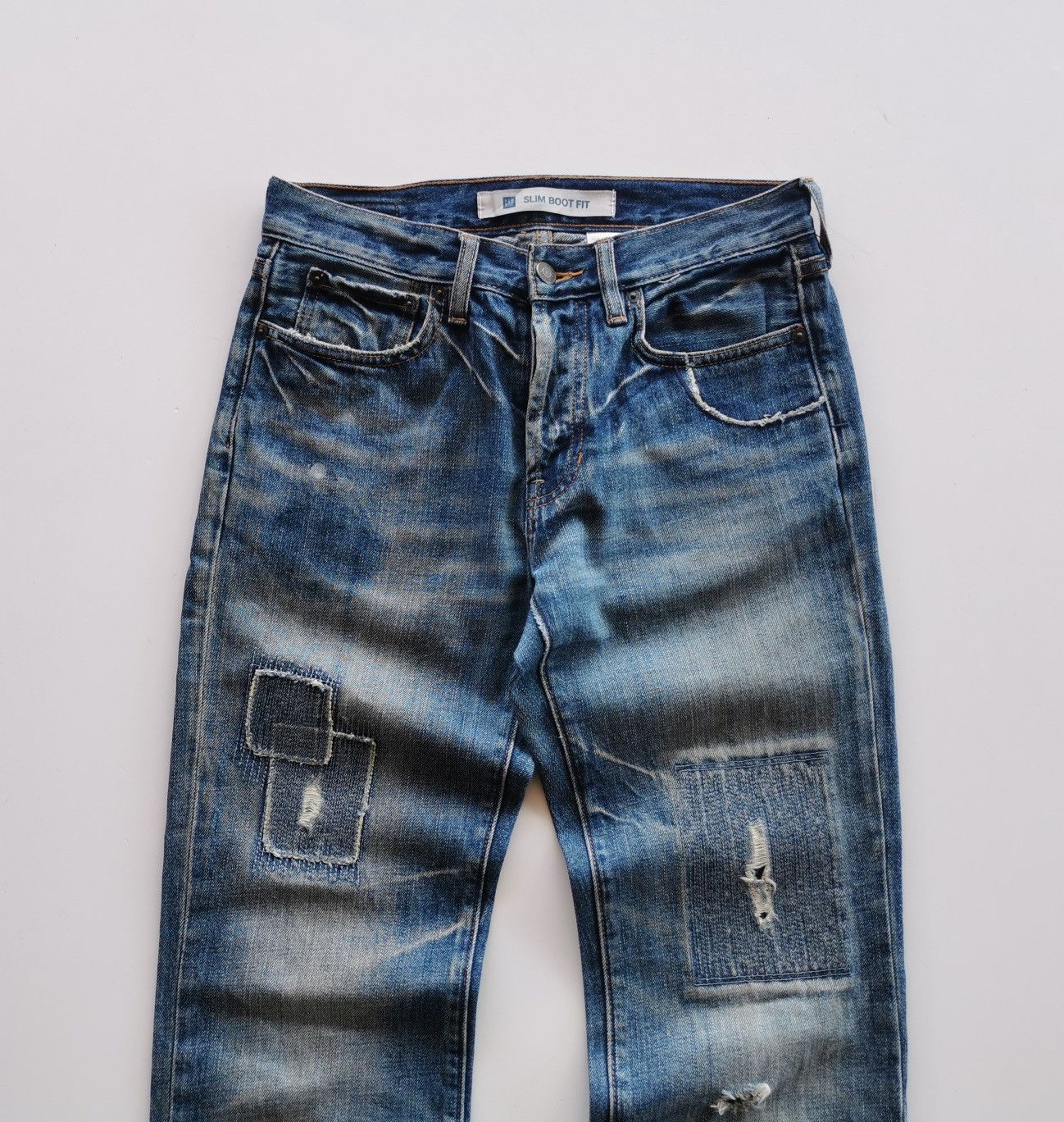 Gap × Kapital Gap Patchwork Slim Boot Flare Size US 28 / EU 44 - 1 Thumbnail