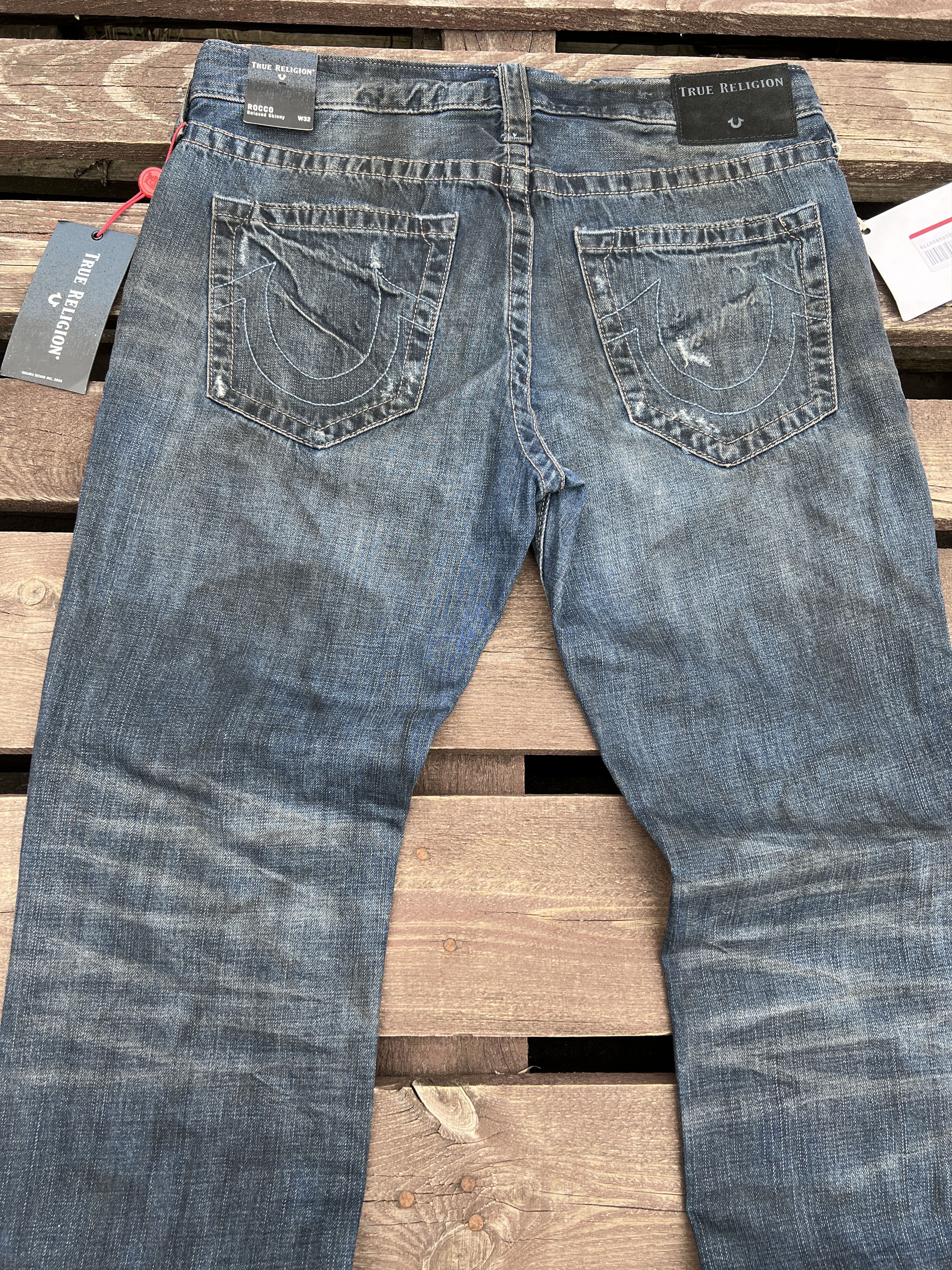 True Religion True Religion Rocco Relaxed Skinny Vintage Distressed jeans Size US 32 / EU 48 - 5 Thumbnail