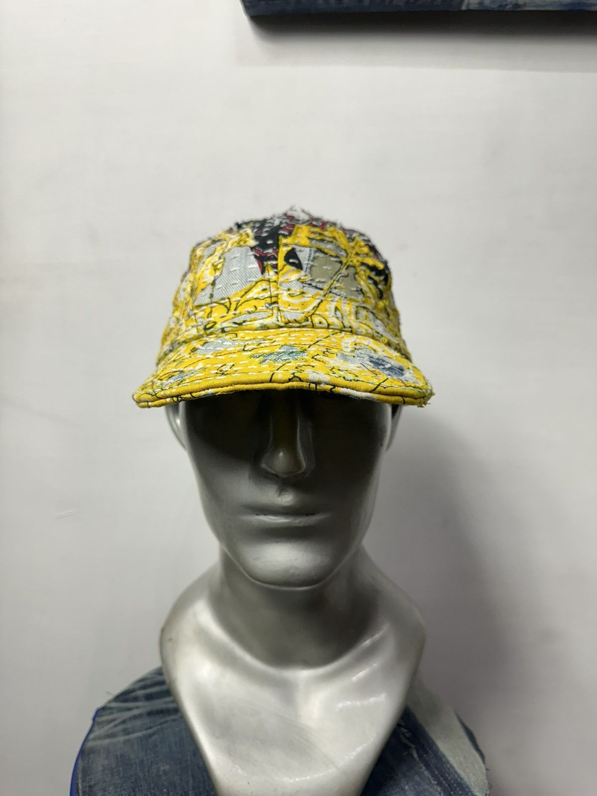 Art Comes First Custom Made Distressed Paisley Patchwork Boro hats Size ONE SIZE - 1 Thumbnail