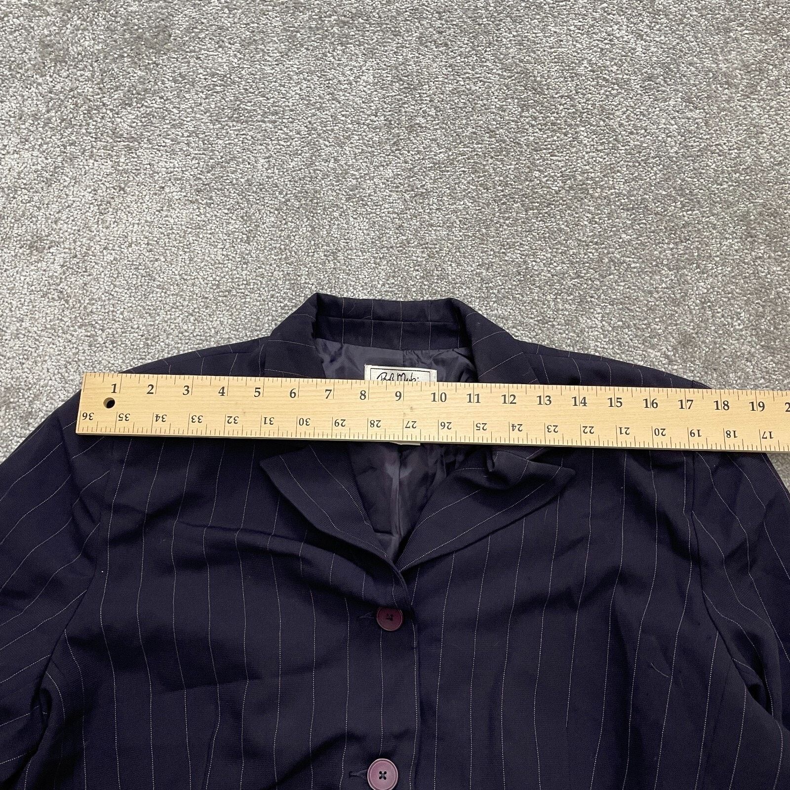 Bob Mackie Bob Mackie Blazer Mini Skirt Suit Set Womens 16 Purple Strip Size 34" / US 12 / IT 48 - 17 Thumbnail