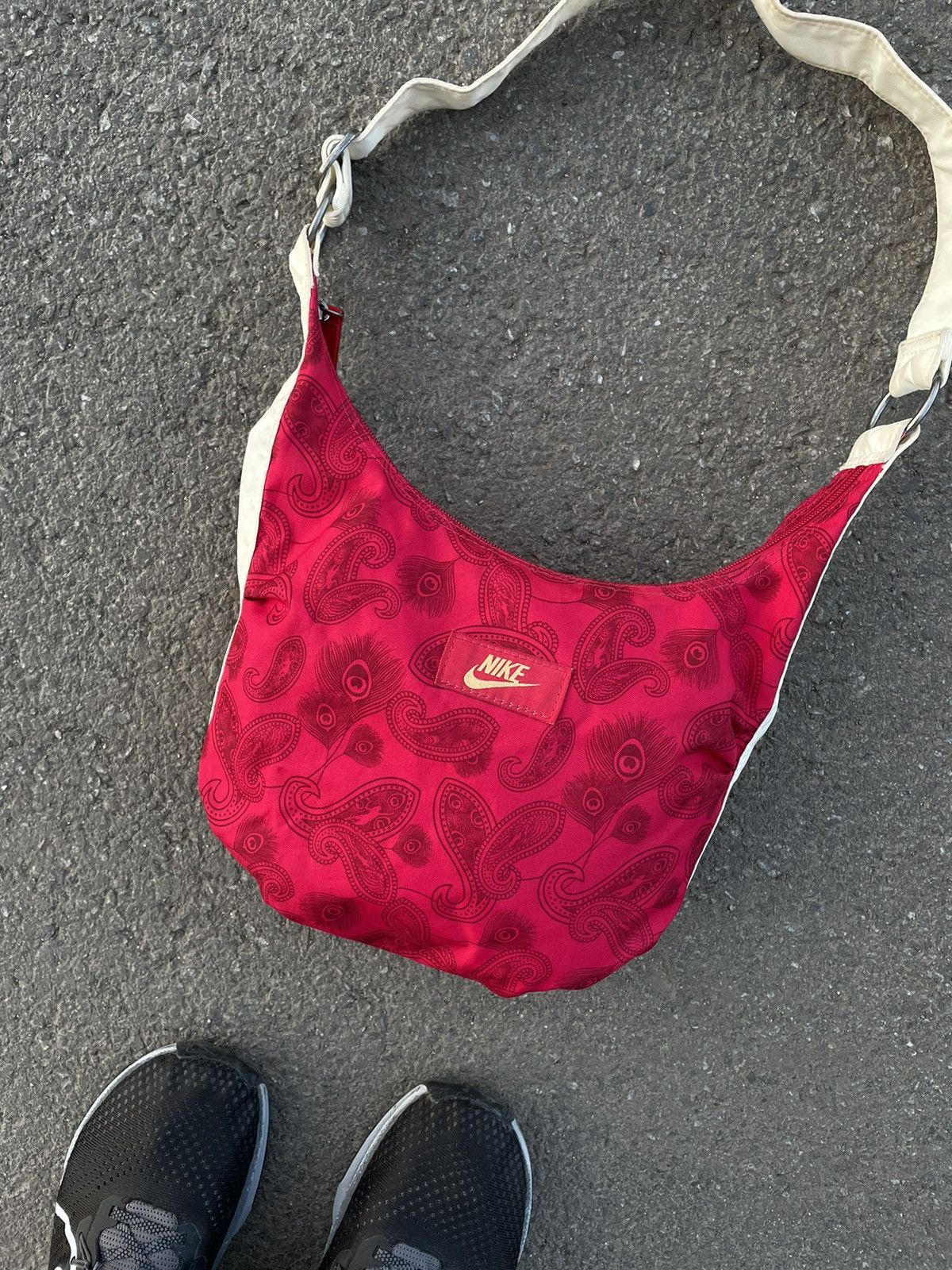 Vintage 🔥 Vintage Nike Crossbody Shoulder Bag Nylon Messenger Y2k🔥 Size ONE SIZE - 2 Thumbnail