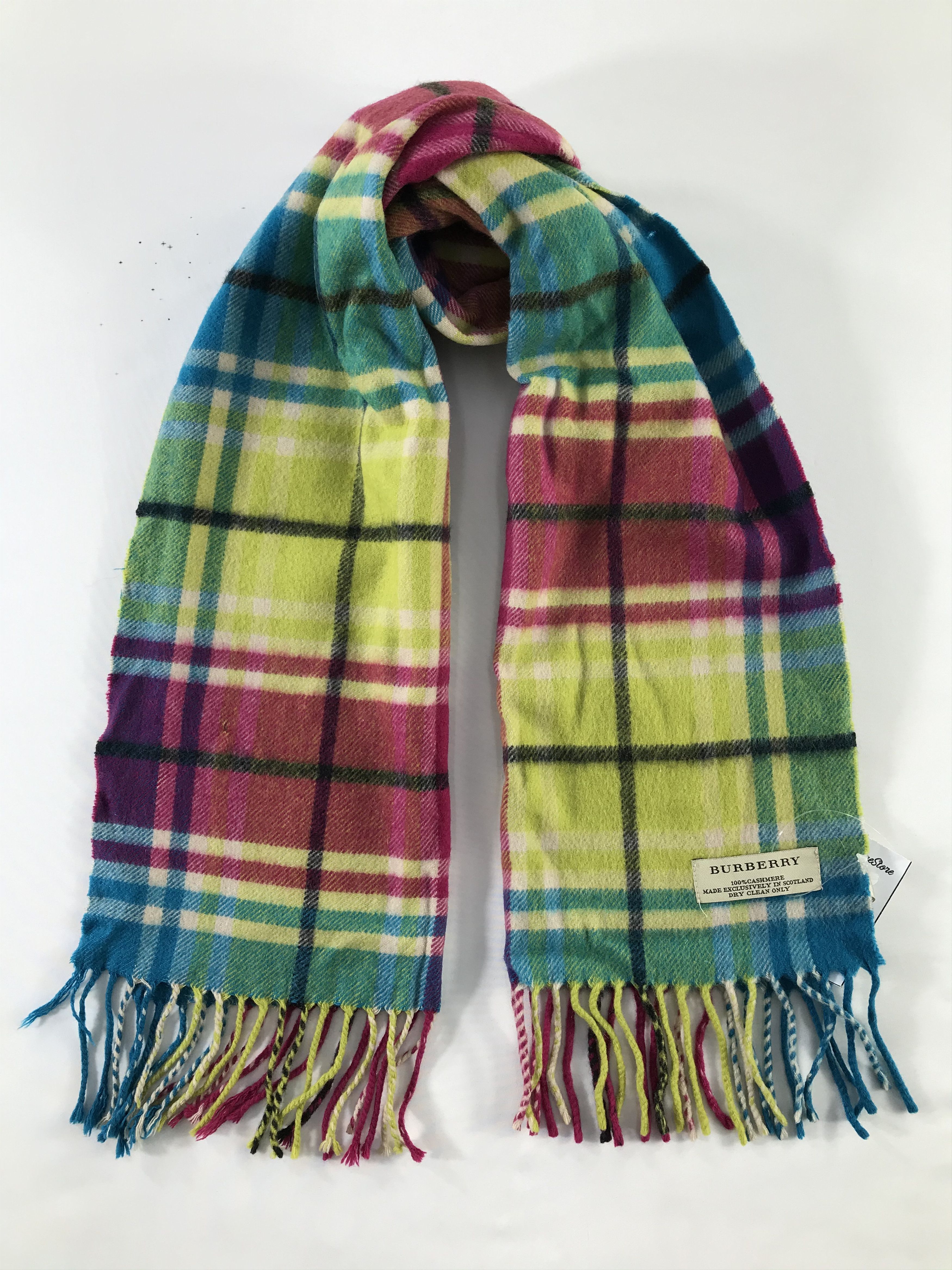 Burberry × Vintage Burberry Scarf / Muffler / Neckwear - WW465 Size ONE SIZE - 1 Thumbnail