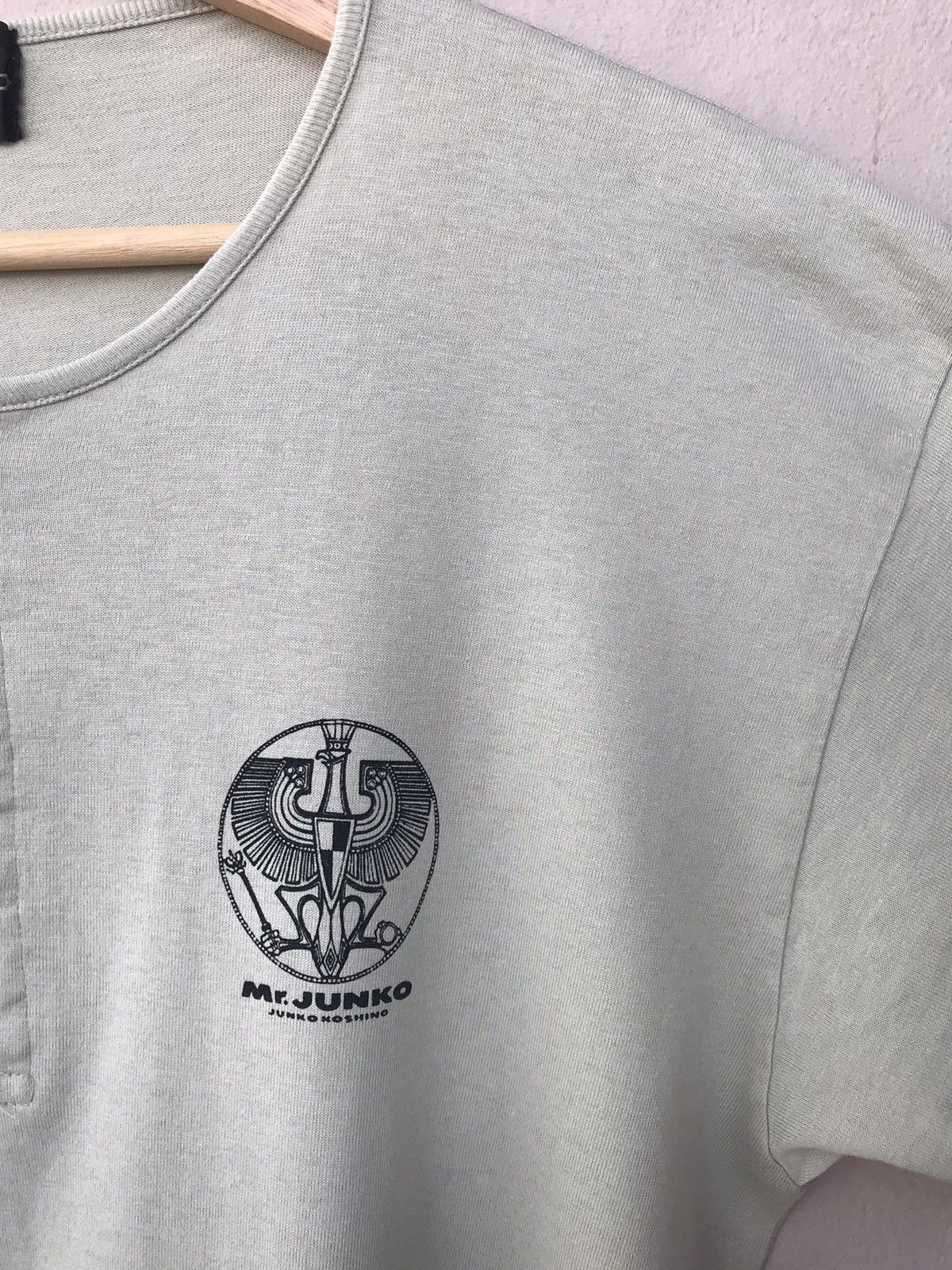 Mr. Junko Vintage Mr Junko Junko Koshino Henley Tee Size US L / EU 52-54 / 3 - 5 Thumbnail