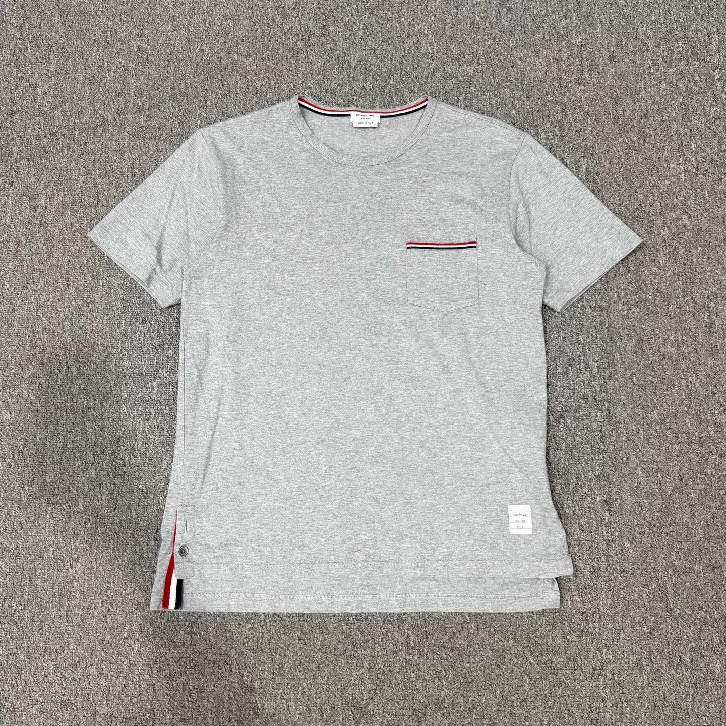 Thom Browne Thom Browne Gray Pocket Striped SS Size 3 99 New Size L / US 10 / IT 46 - 1 Thumbnail