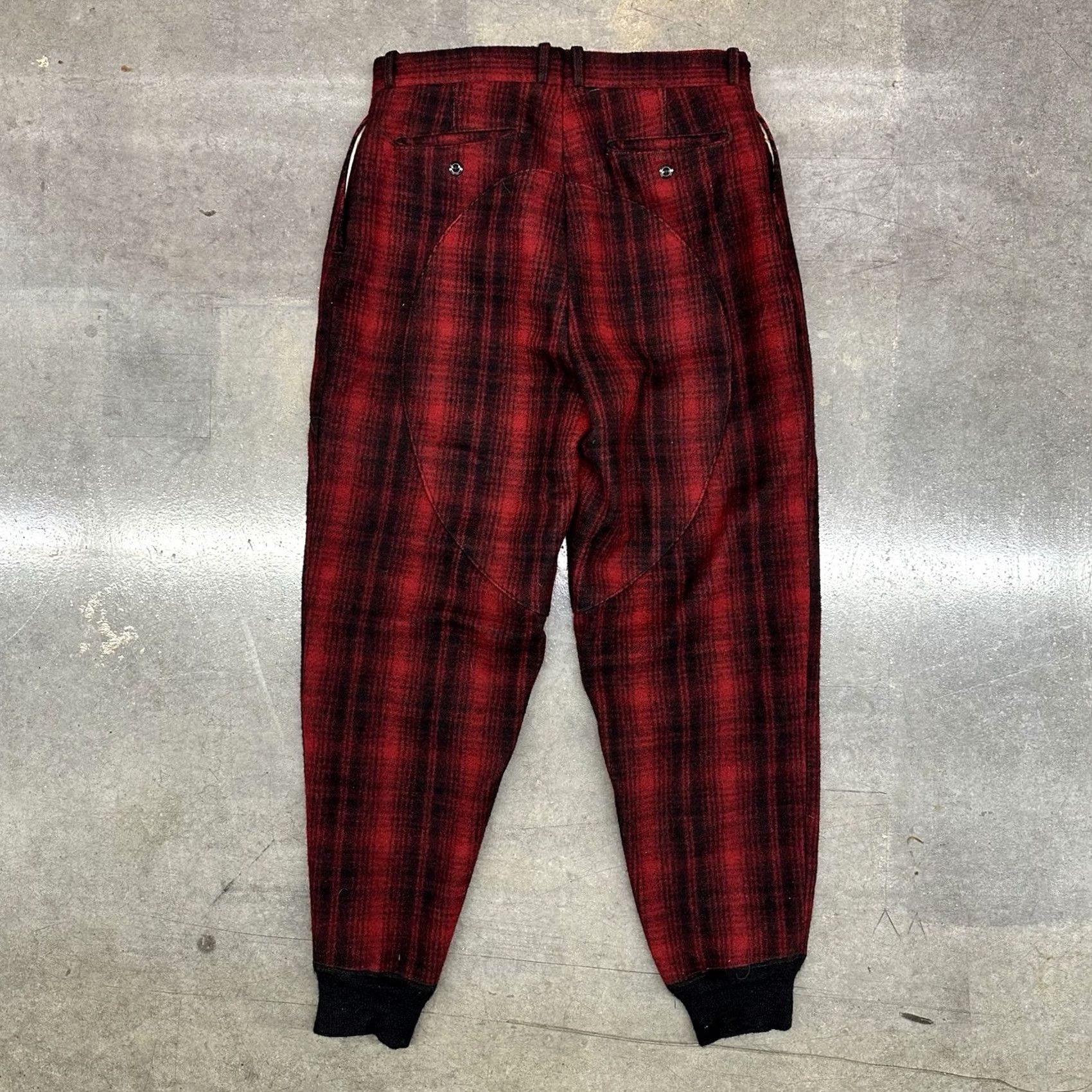 Vintage VINTAGE Woolrich Hunting Pants Red Black Buffalo Plaid Wool Size 42 Mens Size US 42 / EU 58 - 6 Thumbnail